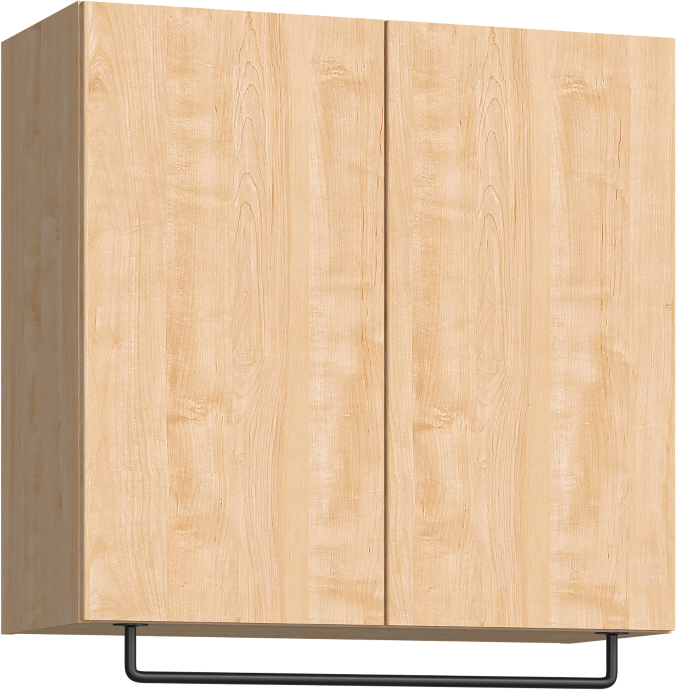 玄関収納　イエリア　開き戸ユニット　フラット縦木目　Ｓ５４　一の字ＰＬＡＮ　天袋Ｈ７８０＋パイプハンガー　ウッド扉　８００幅　〈ミルベージュ柄〉　ハンドルレス