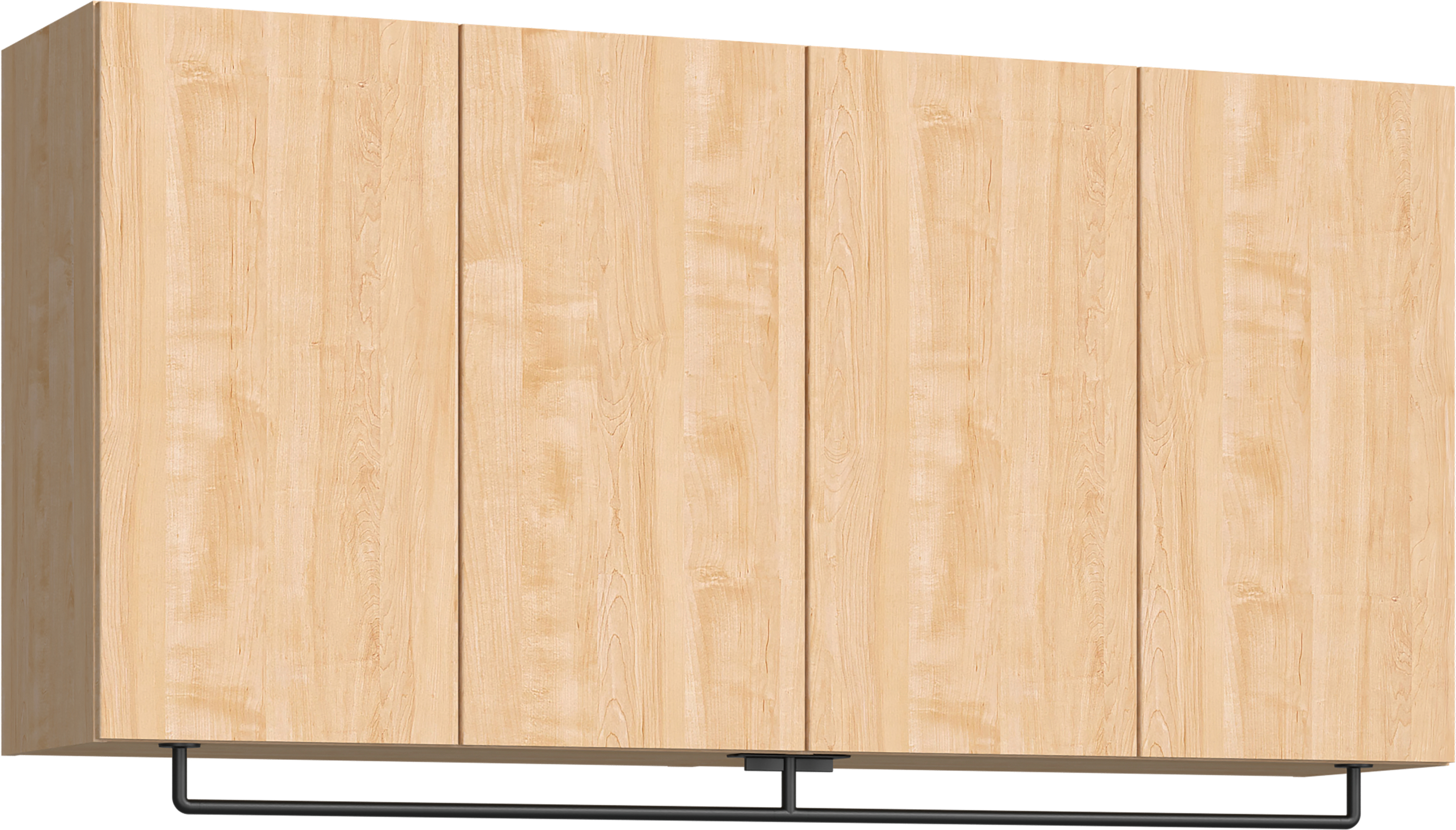 玄関収納　イエリア　開き戸ユニット　フラット縦木目　Ｓ５６　一の字ＰＬＡＮ　天袋Ｈ７８０＋パイプハンガー　ウッド扉　１６００幅　〈ミルベージュ柄〉　ハンドルレス