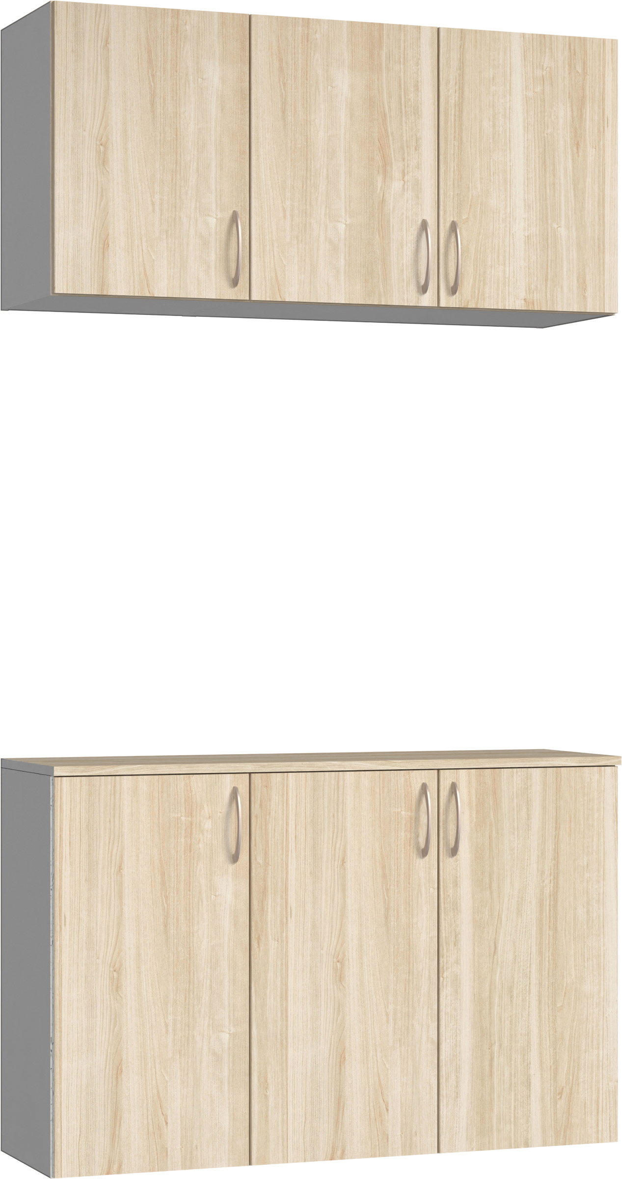 玄関収納　イエリア　開き戸ユニット　フラット　Ｓ３９　二の字ＰＬＡＮ　パネル扉　１２００幅　〈コットンベージュ柄〉　ハンドルラウンド型〈Ｔシルバー色〉