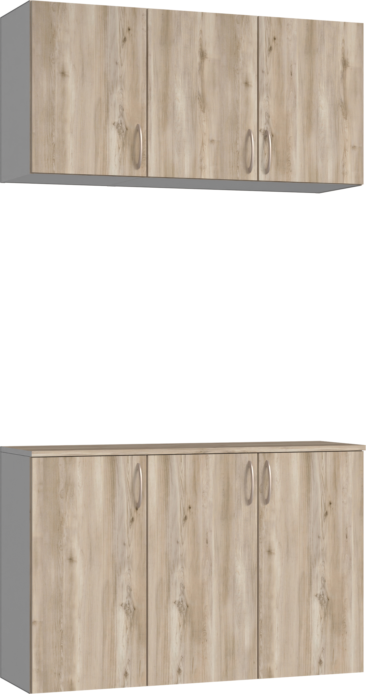 玄関収納　イエリア　開き戸ユニット　フラット　Ｓ３９　二の字ＰＬＡＮ　パネル扉　１２００幅　〈スモークグレー柄〉　ハンドルラウンド型〈Ｔシルバー色〉