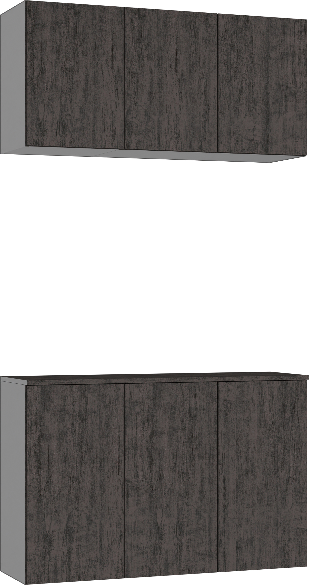 玄関収納　イエリア　開き戸ユニット　フラット　Ｓ３９　二の字ＰＬＡＮ　パネル扉　１２００幅　〈ドライブラック柄〉　ハンドルレス