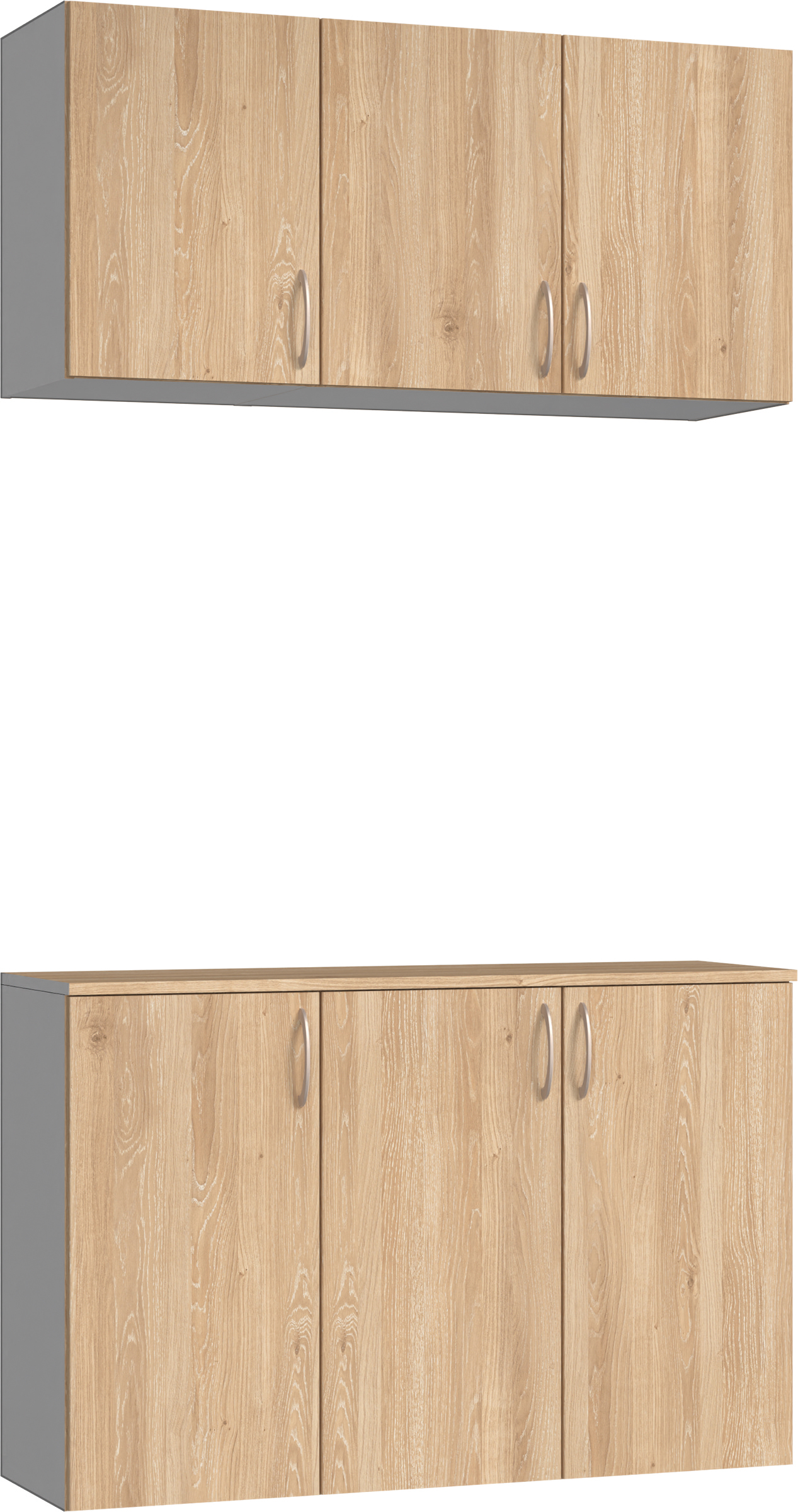 玄関収納　イエリア　開き戸ユニット　フラット　Ｓ３９　二の字ＰＬＡＮ　パネル扉　１２００幅　〈ミルキーオーカー柄〉　ハンドルラウンド型〈Ｔシルバー色〉