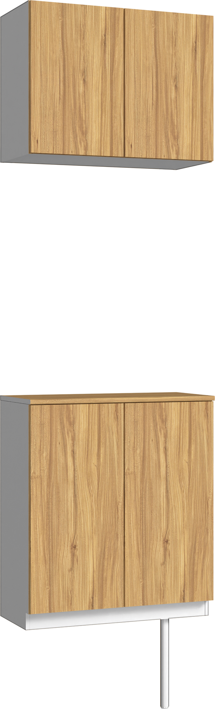 玄関収納　イエリア　開き戸ユニット　フラット　Ｓ６１　二の字ＰＬＡＮ　パネル扉　７４０幅　〈シナモンブラウン柄〉　ハンドルレス