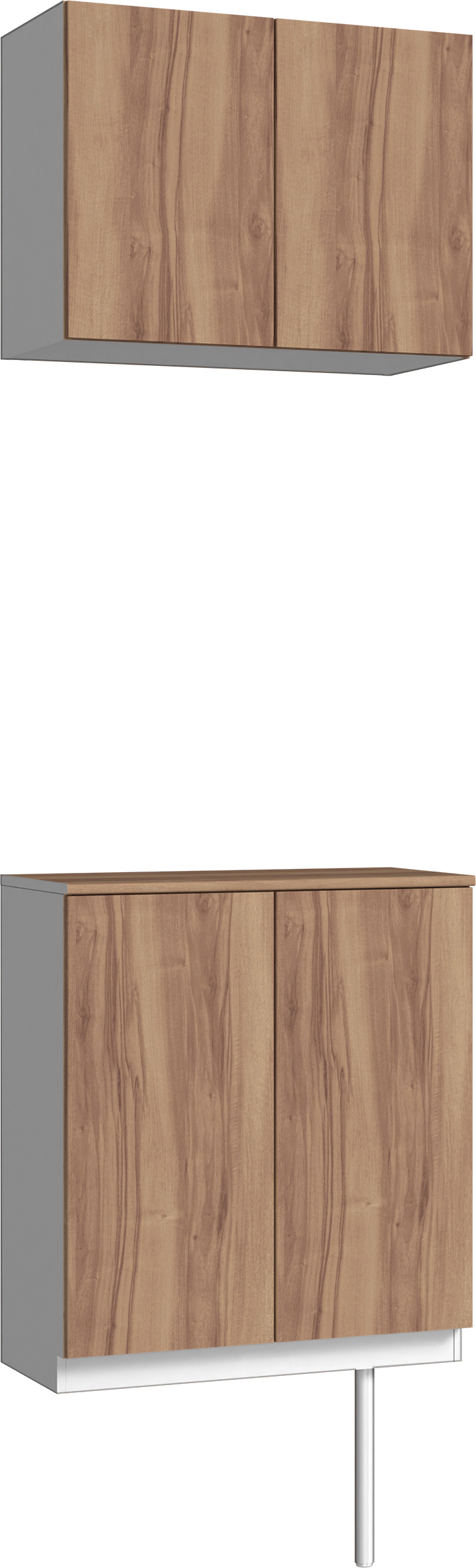 玄関収納　イエリア　開き戸ユニット　フラット　Ｓ６１　二の字ＰＬＡＮ　パネル扉　７４０幅　〈バームブラウン柄〉　ハンドルレス