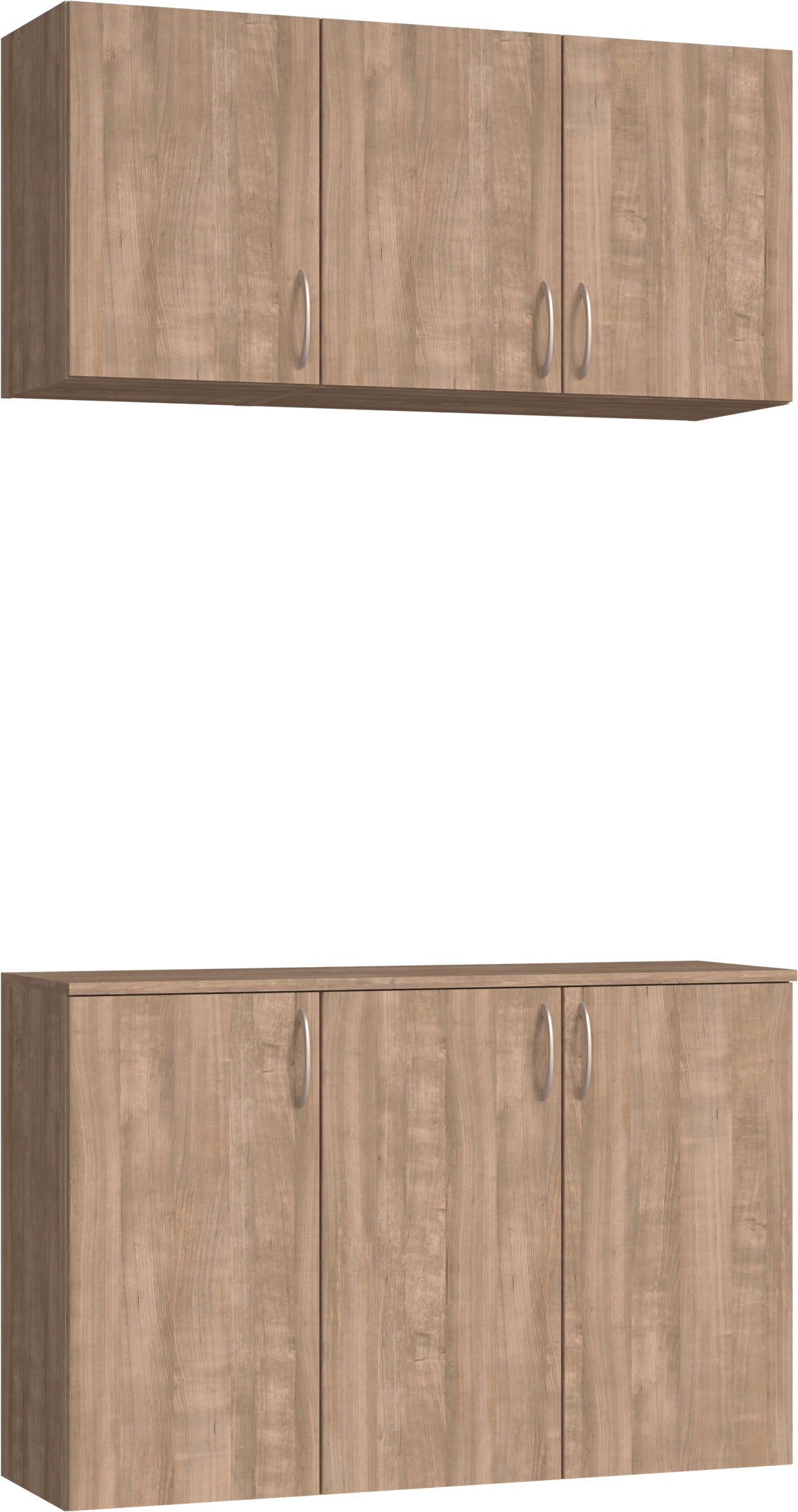 玄関収納　イエリア　開き戸ユニット　フラット縦木目　Ｓ３９　二の字ＰＬＡＮ　ウッド扉　１２００幅　〈トープグレー柄〉　ハンドルラウンド型〈Ｔシルバー色〉