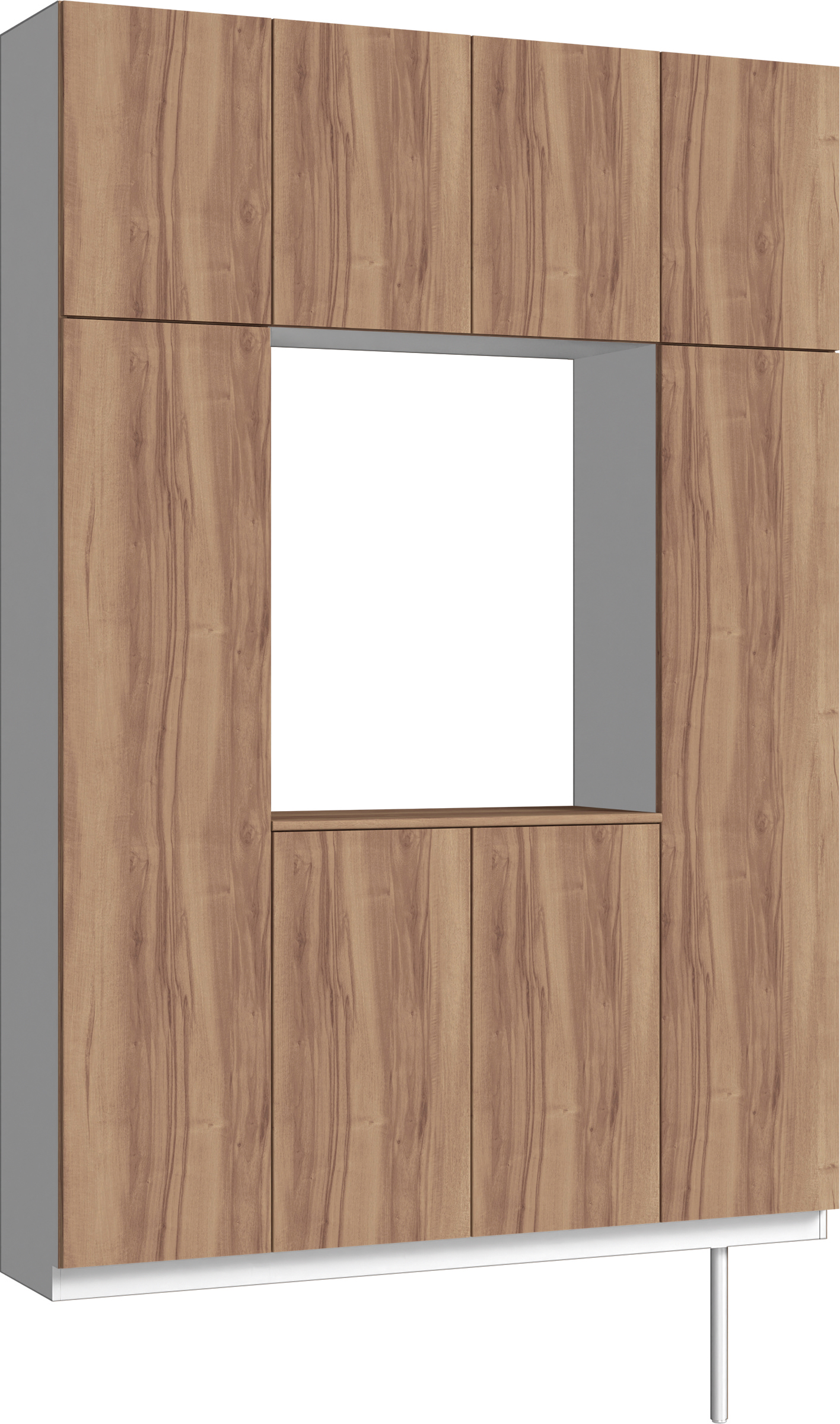 玄関収納　イエリア　開き戸ユニット　フラット　Ｓ１５　ロの字ＰＬＡＮ　シューズ収納　パネル扉　１６００幅　　〈バームブラウン柄〉　ハンドルレス