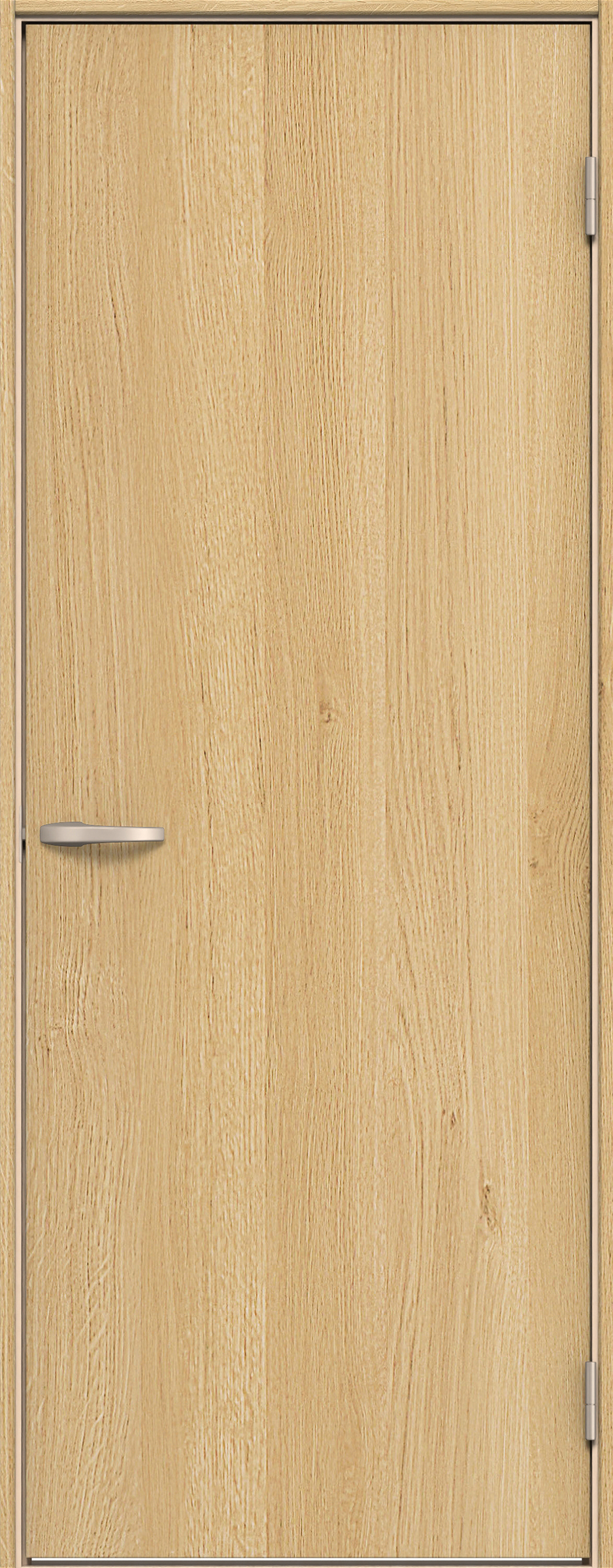 イエリア　戸襖　片開き　扉セット　００デザイン　７３５幅　２０００高　〈ライトオーカー柄〉　素地タイプ〈黒縁〉　右開き　ハンドル〈ブラック色〉〈Ｔシルバー色〉