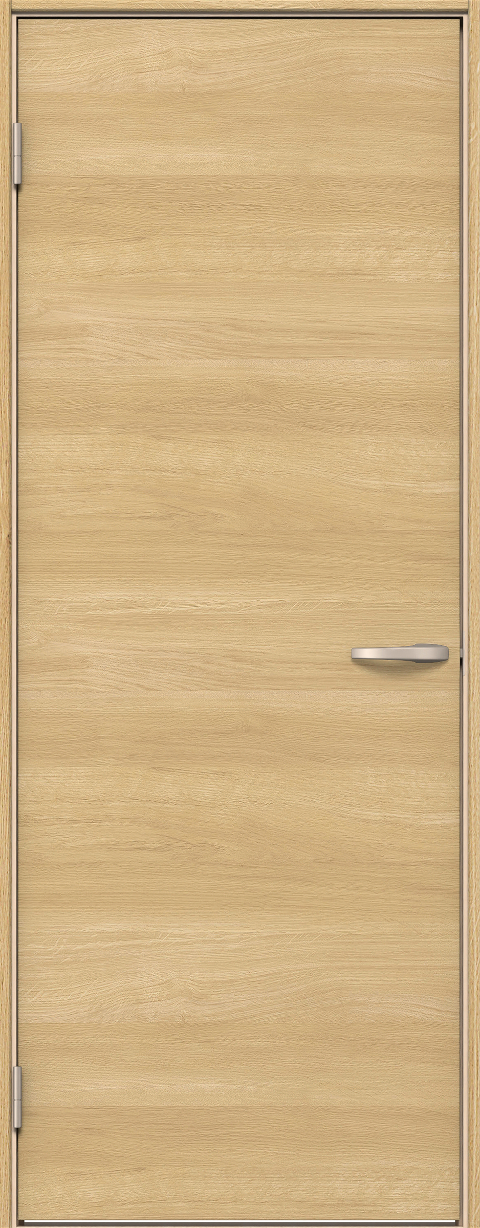 イエリア　戸襖　片開き　扉セット　Ｕ０デザイン　７３５幅　２０００高　〈ライトオーカー柄〉　素地タイプ〈黒縁〉　左開き　ハンドル〈ブラック色〉〈Ｔシルバー色〉