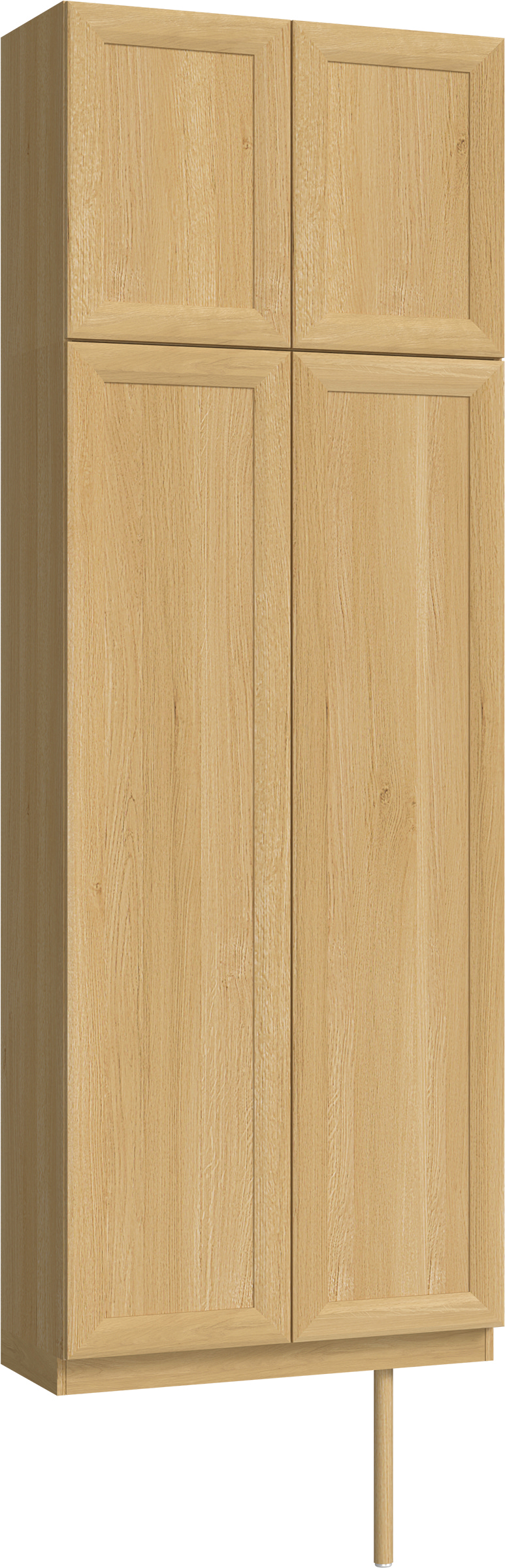 玄関収納　イエリア　開き戸ユニット　カマチ　Ｓ２４　トールＰＬＡＮ　シューズ収納　ウッド扉　８００幅　〈ライトオーカー柄〉　ハンドルレス