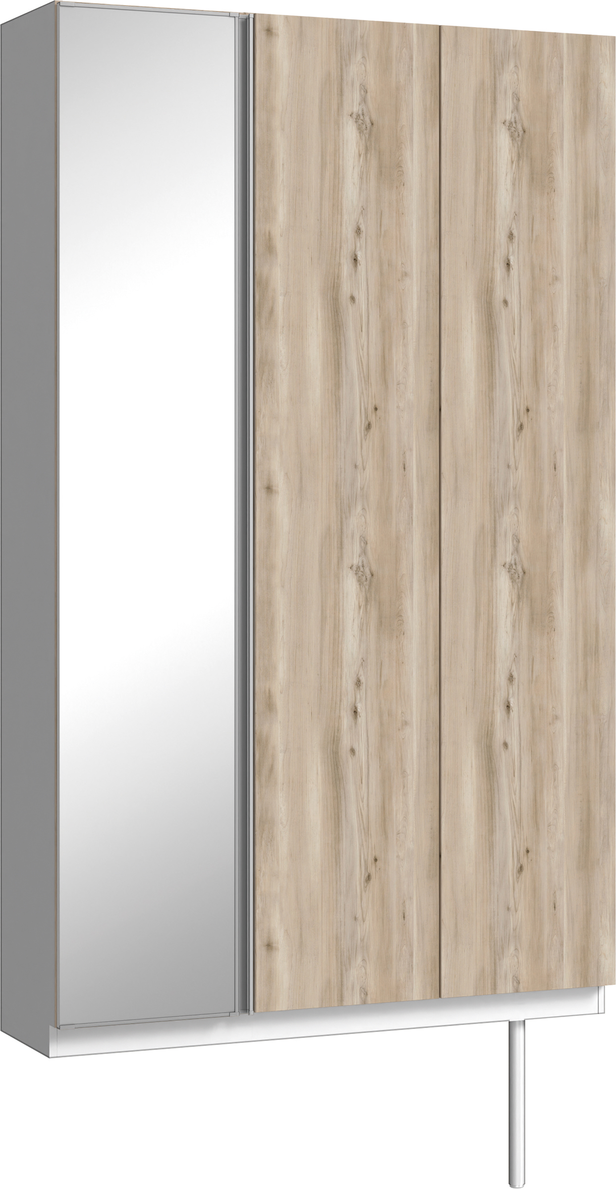 玄関収納　イエリア　開き戸ユニット　フラット　Ｓ９２　トールＰＬＡＮ　シューズ収納　ミラー扉　１２００幅　〈スモークグレー柄〉　ハンドルレス