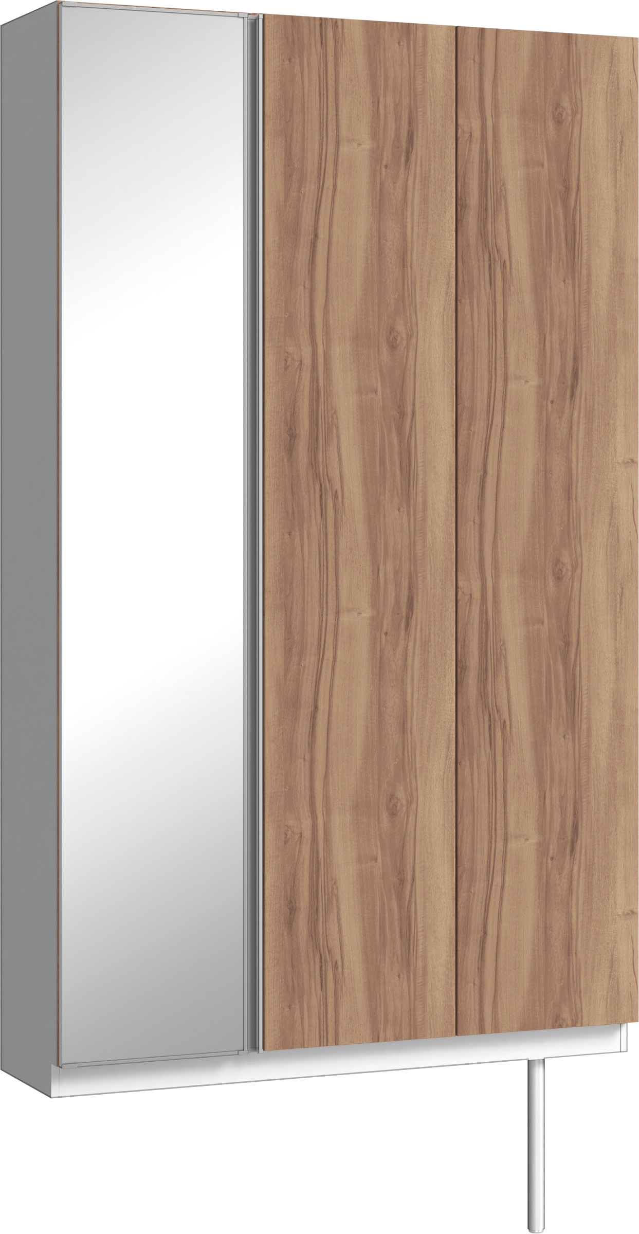 玄関収納　イエリア　開き戸ユニット　フラット　Ｓ９２　トールＰＬＡＮ　シューズ収納　ミラー扉　１２００幅　〈バームブラウン柄〉　ハンドルレス