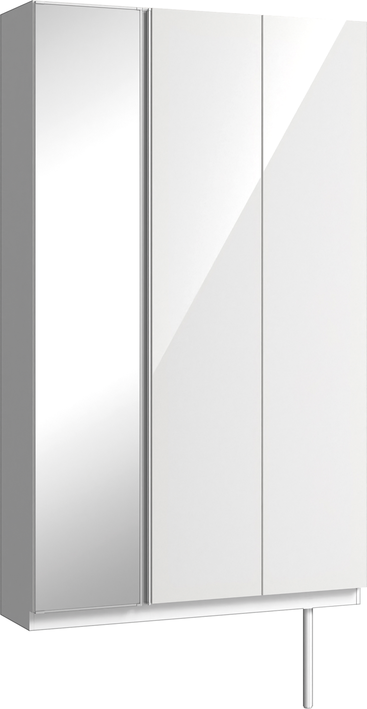 玄関収納　イエリア　開き戸ユニット　フラット　Ｓ９２　トールＰＬＡＮ　シューズ収納　ミラー扉　１２００幅　〈ルミホワイト柄〉　ハンドルレス