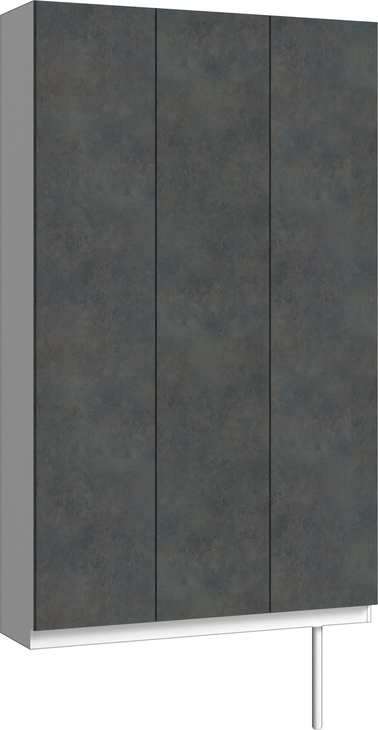 玄関収納　イエリア　開き戸ユニット　フラット　Ｓ９６　トールＰＬＡＮ　シューズ収納　パネル扉　１２００幅　〈アイアンブラック柄〉　ハンドルレス