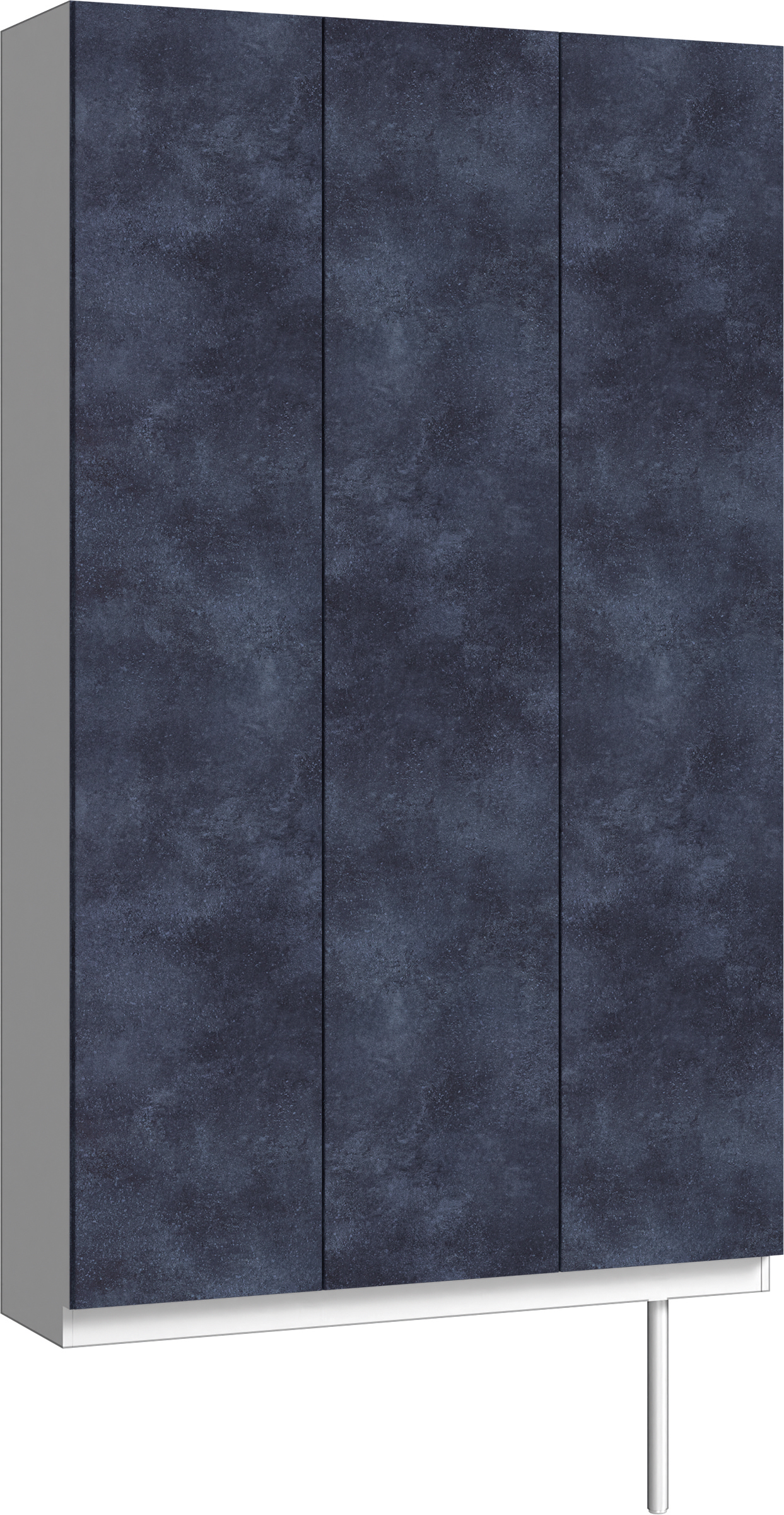 玄関収納　イエリア　開き戸ユニット　フラット　Ｓ９６　トールＰＬＡＮ　シューズ収納　パネル扉　１２００幅　〈コバルトブルー柄〉　ハンドルレス