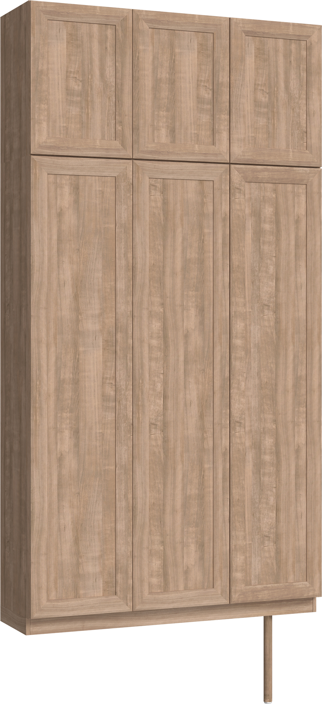 玄関収納　イエリア　開き戸ユニット　カマチ　Ｓ３０　トールＰＬＡＮ　シューズ収納　ウッド扉　１２００幅　〈トープグレー柄〉　ハンドルレス