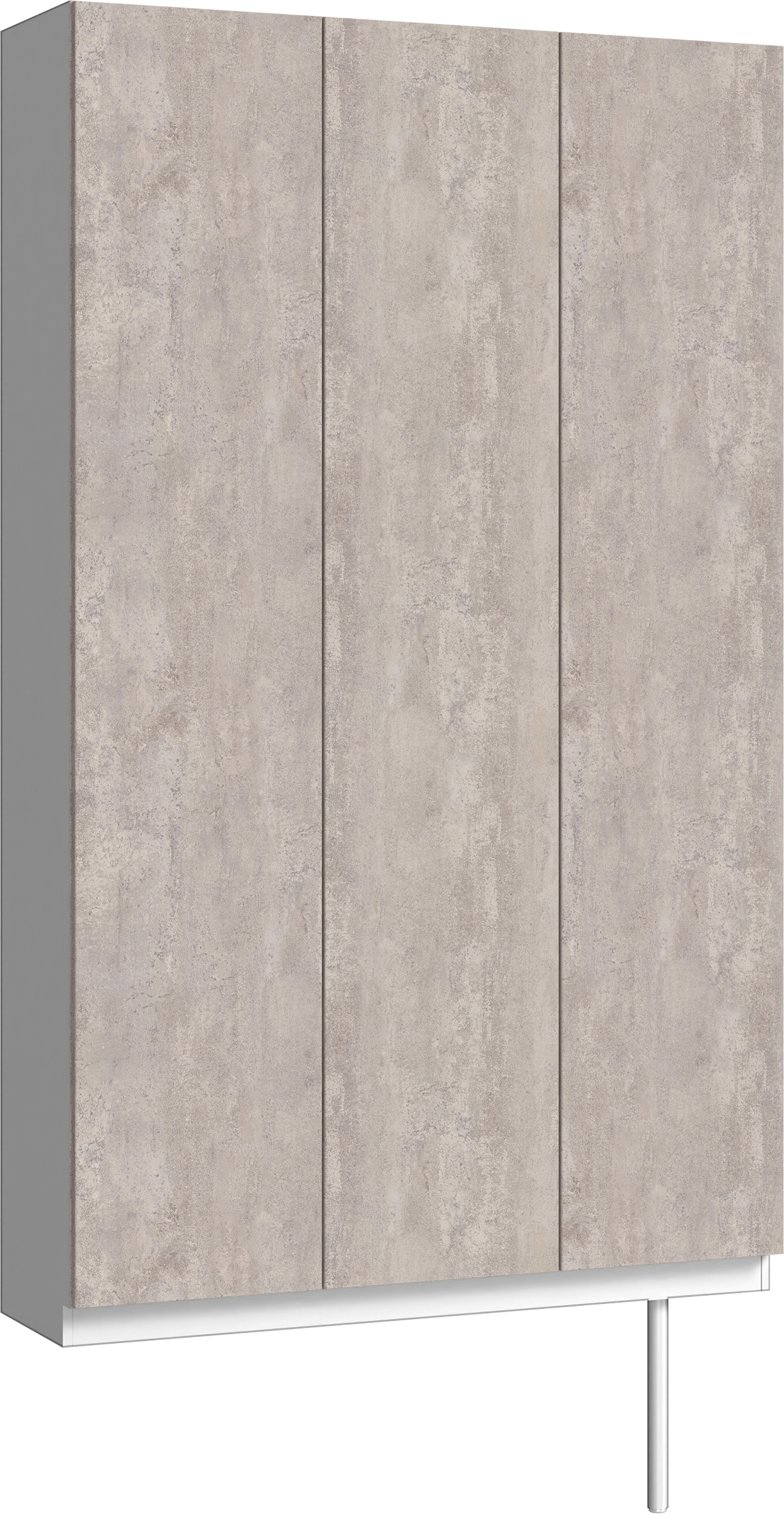 玄関収納　イエリア　開き戸ユニット　フラット　Ｓ９６　トールＰＬＡＮ　シューズ収納　パネル扉　１２００幅　〈コンクリートグレー柄〉　ハンドルレス