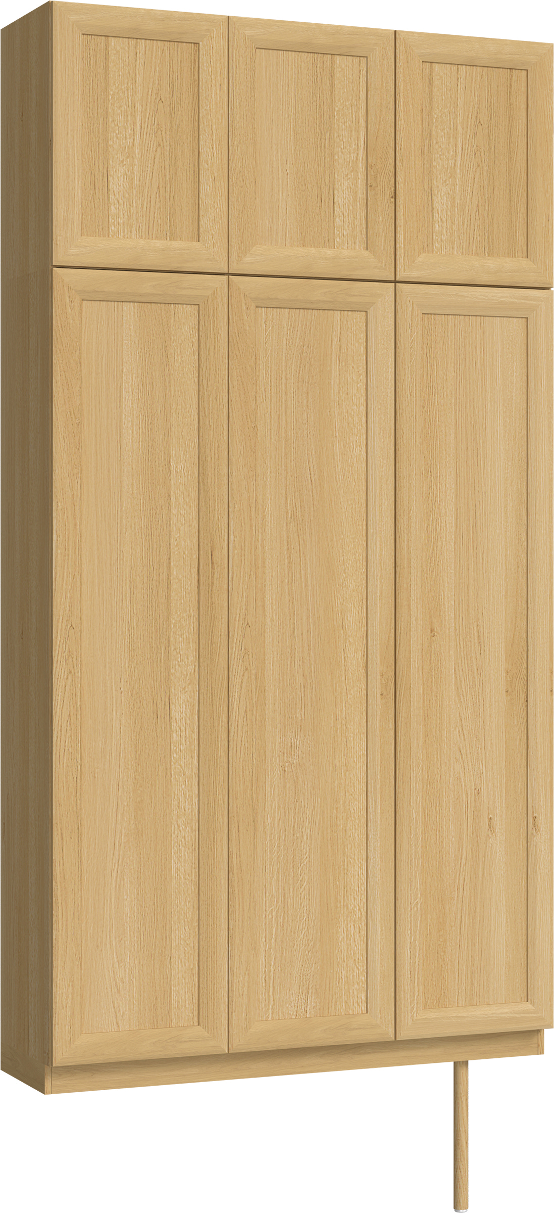 玄関収納　イエリア　開き戸ユニット　カマチ　Ｓ３０　トールＰＬＡＮ　シューズ収納　ウッド扉　１２００幅　〈ライトオーカー柄〉　ハンドルレス