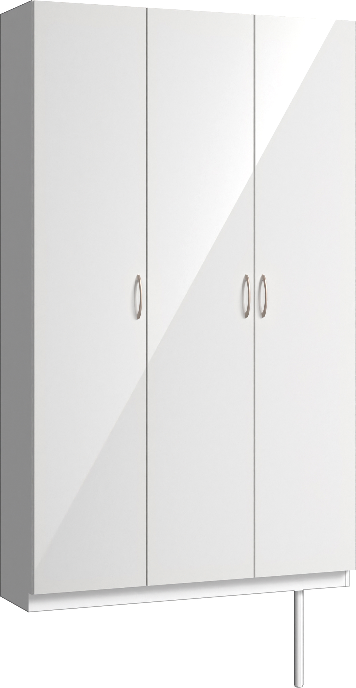 玄関収納　イエリア　開き戸ユニット　フラット　Ｓ９６　トールＰＬＡＮ　シューズ収納　パネル扉　１２００幅　〈ルミホワイト柄〉　ハンドルラウンド型〈Ｔシルバー色〉