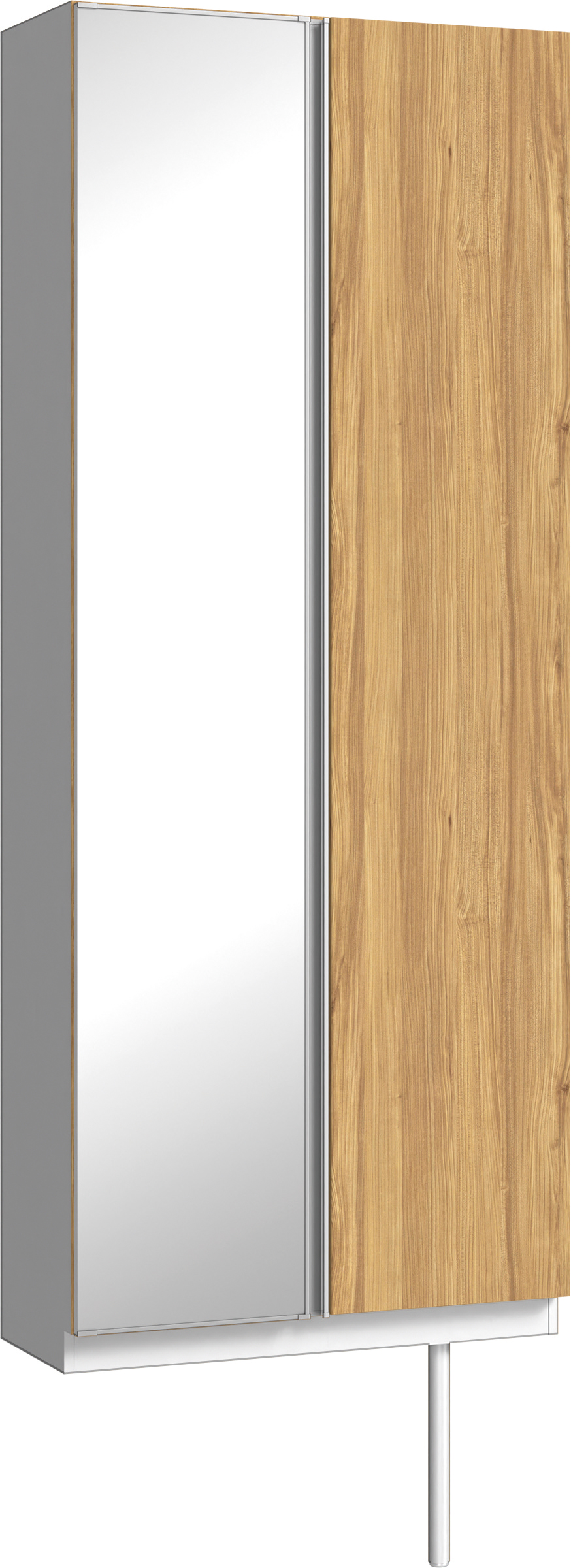 玄関収納　イエリア　開き戸ユニット　フラット　Ｓ２２　トールＰＬＡＮ　シューズ収納　ミラー扉　８００幅　〈シナモンブラウン柄〉　ハンドルレス