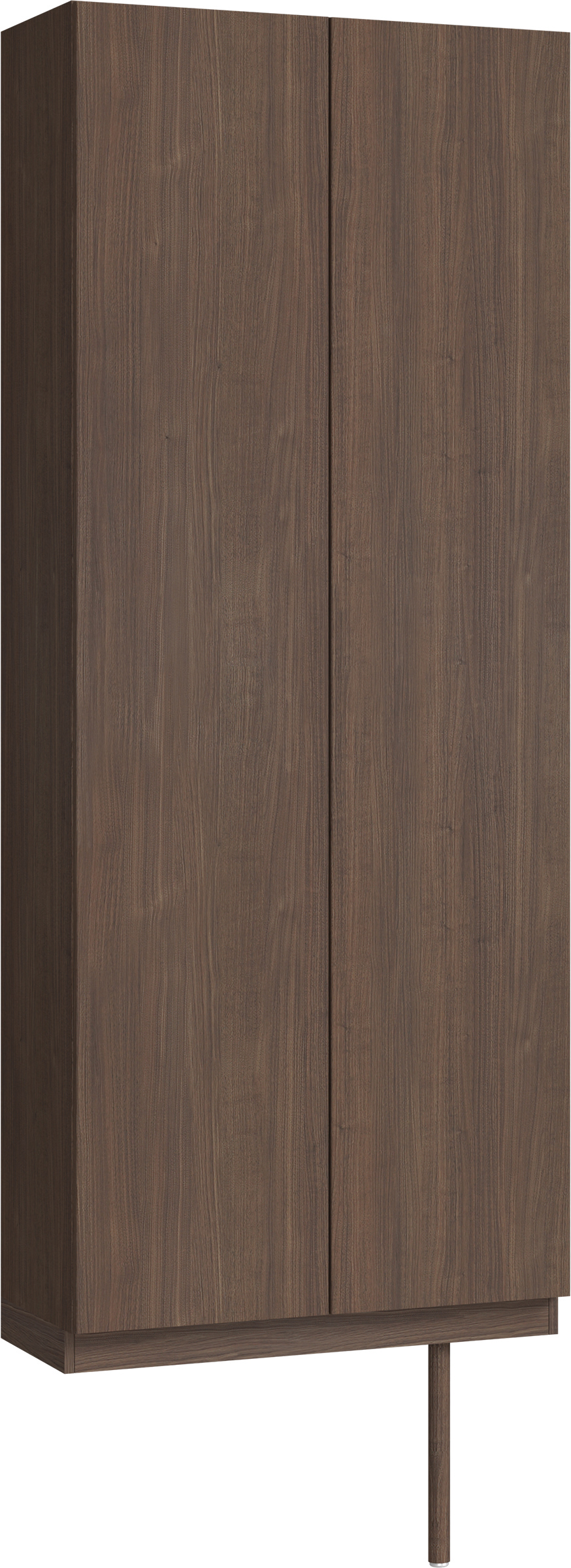 玄関収納　イエリア　開き戸ユニット　フラット縦木目　Ｓ２７　トールＰＬＡＮ　シューズ収納　ウッド扉　８００幅　〈ダルブラウン柄〉　ハンドルレス