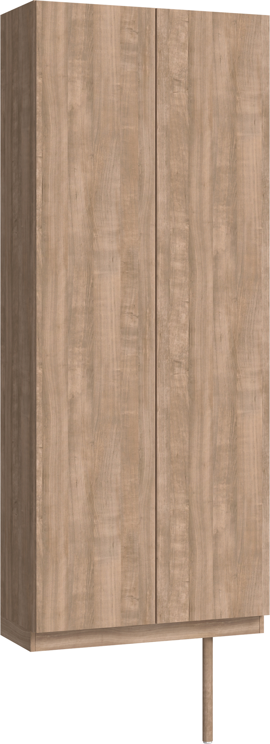 玄関収納　イエリア　開き戸ユニット　フラット縦木目　Ｓ２７　トールＰＬＡＮ　シューズ収納　ウッド扉　８００幅　〈トープグレー柄〉　ハンドルレス