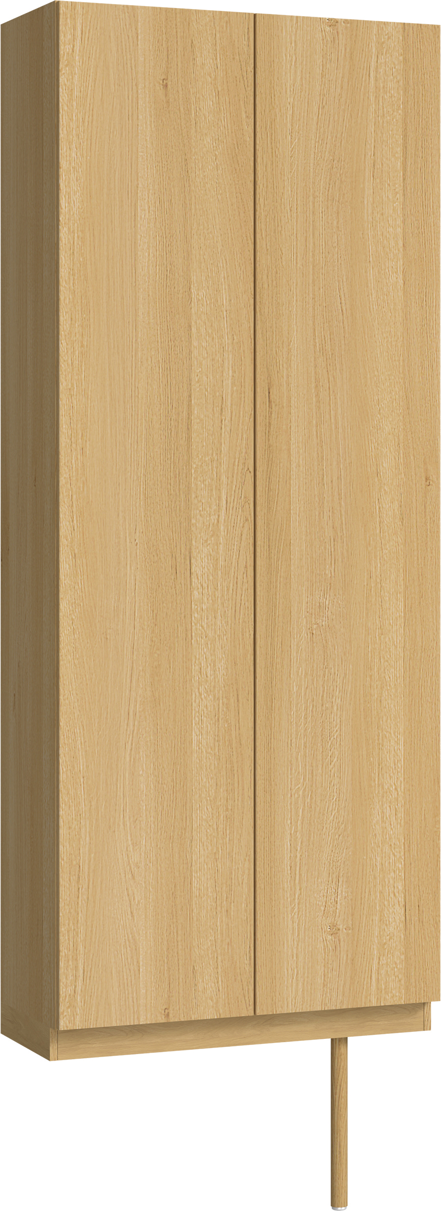 玄関収納　イエリア　開き戸ユニット　フラット縦木目　Ｓ２７　トールＰＬＡＮ　シューズ収納　ウッド扉　８００幅　〈ライトオーカー柄〉　ハンドルレス