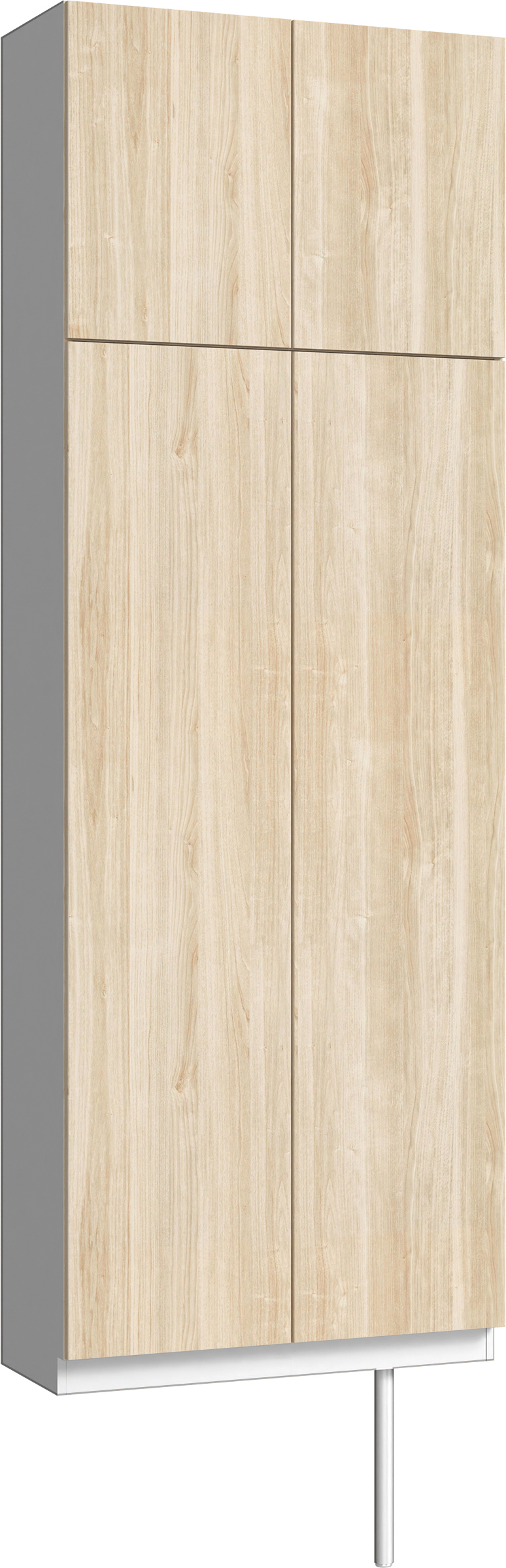 玄関収納　イエリア　開き戸ユニット　フラット　Ｓ２４　トールＰＬＡＮ　シューズ収納　パネル扉　８００幅　〈コットンベージュ柄〉　ハンドルレス