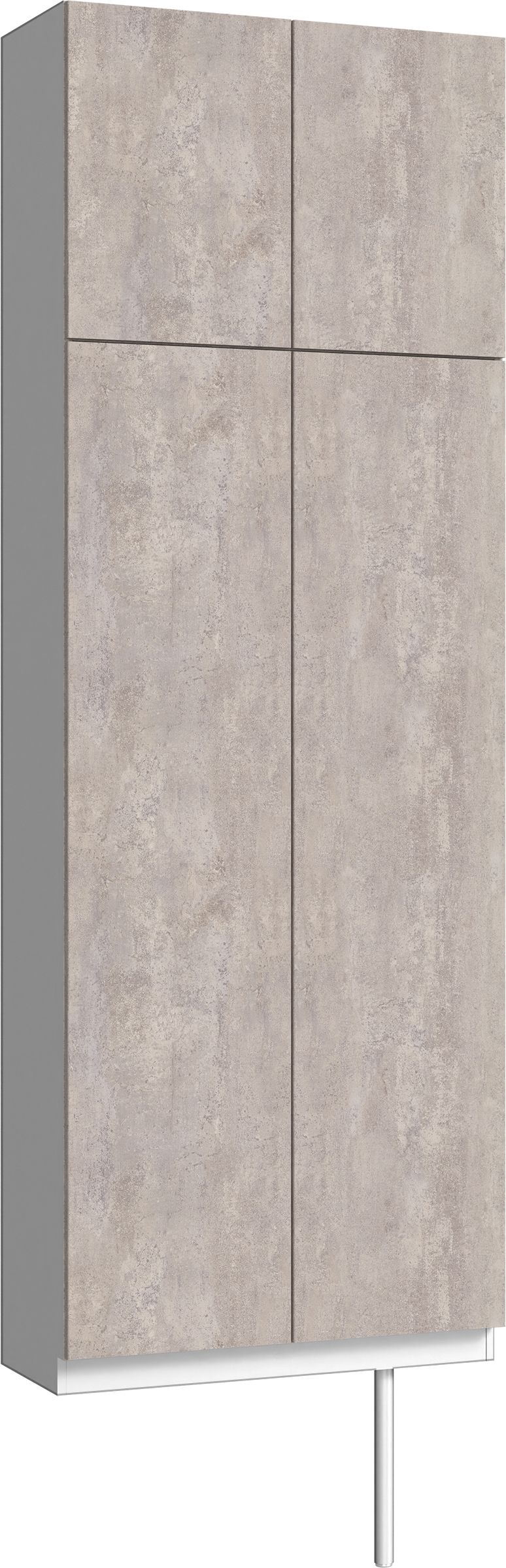 玄関収納　イエリア　開き戸ユニット　フラット　Ｓ２４　トールＰＬＡＮ　シューズ収納　パネル扉　８００幅　〈コンクリートグレー柄〉　ハンドルレス