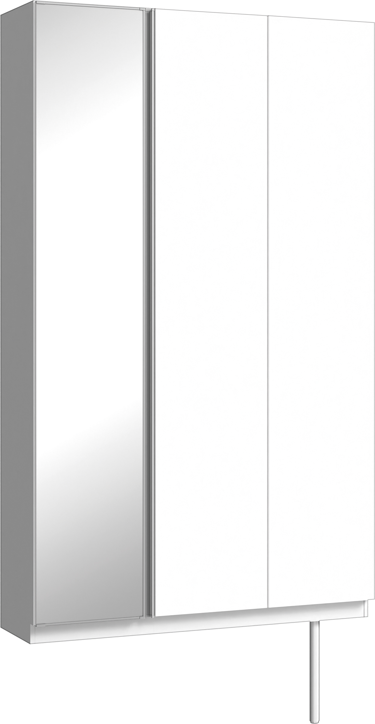 玄関収納　イエリア　開き戸ユニット　フラット縦木目　Ｓ９２　トールＰＬＡＮ　シューズ収納　ミラー扉　１２００幅　〈パウダーホワイト柄〉　ハンドルレス