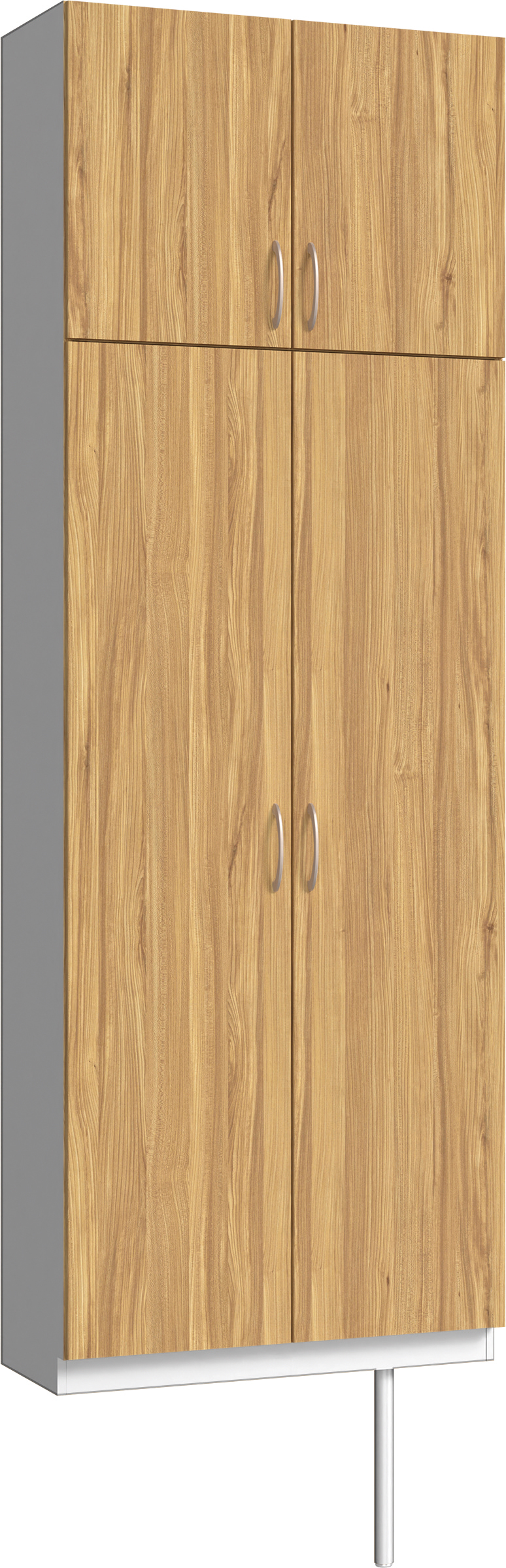 玄関収納　イエリア　開き戸ユニット　フラット　Ｓ２４　トールＰＬＡＮ　シューズ収納　パネル扉　８００幅　〈シナモンブラウン柄〉　ハンドルラウンド型〈Ｔシルバー色〉