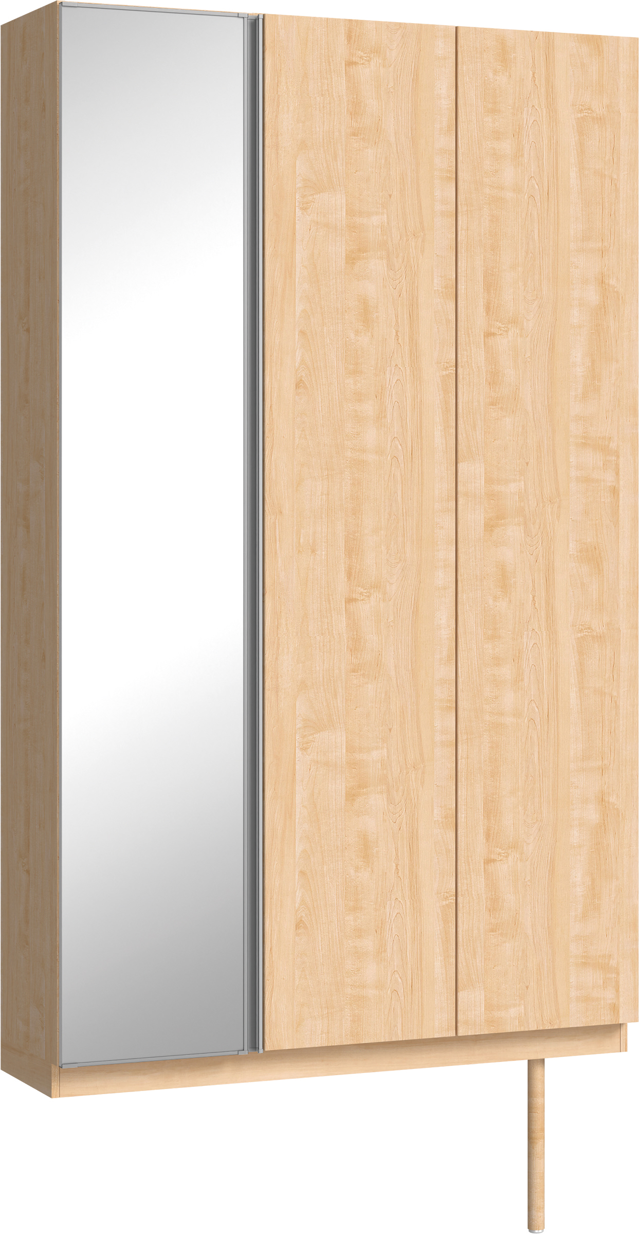 玄関収納　イエリア　開き戸ユニット　フラット縦木目　Ｓ９２　トールＰＬＡＮ　シューズ収納　ミラー扉　１２００幅　〈ミルベージュ柄〉　ハンドルレス