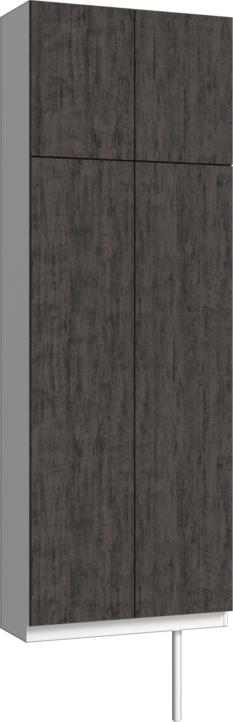 玄関収納　イエリア　開き戸ユニット　フラット　Ｓ２４　トールＰＬＡＮ　シューズ収納　パネル扉　８００幅　〈ドライブラック柄〉　ハンドルレス