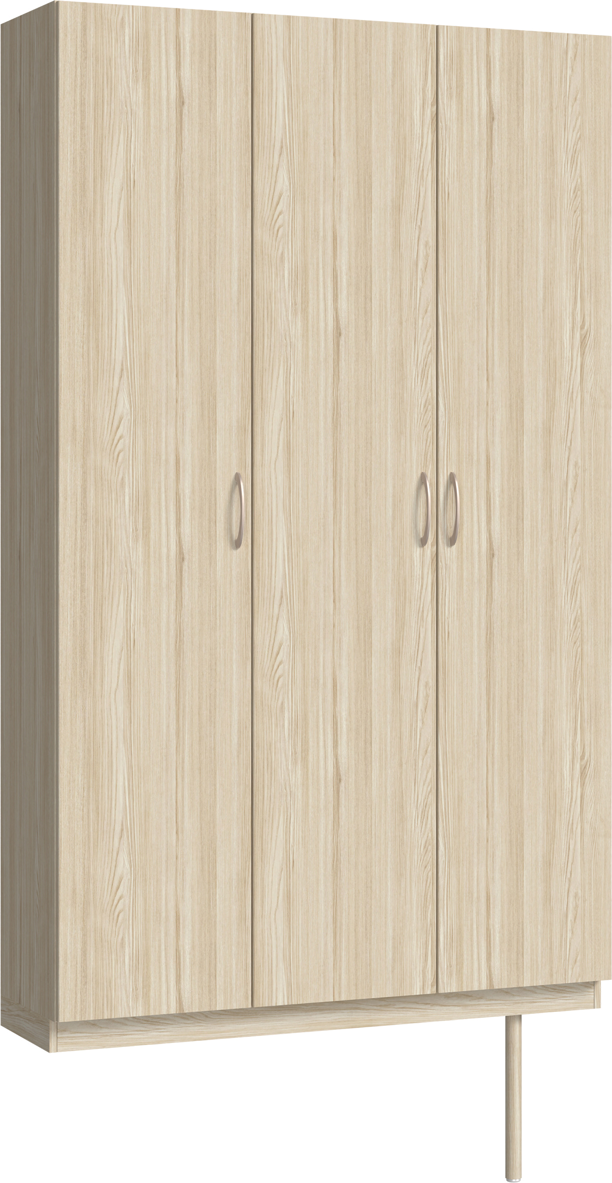 玄関収納　イエリア　開き戸ユニット　フラット縦木目　Ｓ９６　トールＰＬＡＮ　シューズ収納　ウッド扉　１２００幅　〈ソフトグレージュ柄〉　ハンドルラウンド型〈Ｔシルバー色〉