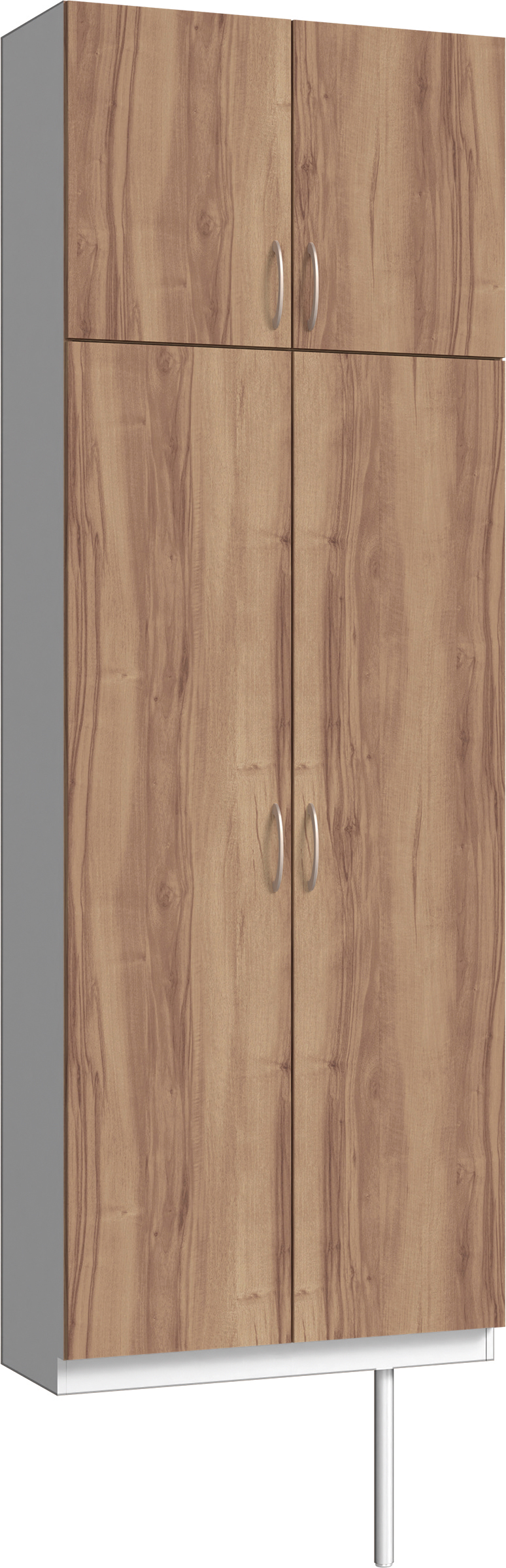 玄関収納　イエリア　開き戸ユニット　フラット　Ｓ２４　トールＰＬＡＮ　シューズ収納　パネル扉　８００幅　〈バームブラウン柄〉　ハンドルラウンド型〈Ｔシルバー色〉