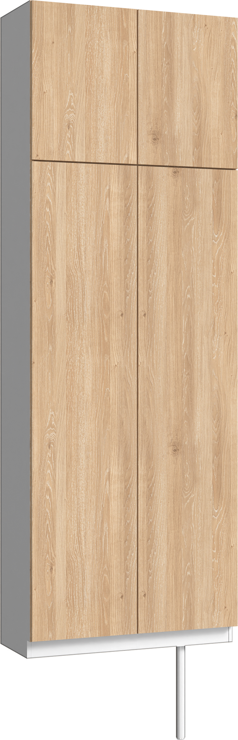 玄関収納　イエリア　開き戸ユニット　フラット　Ｓ２４　トールＰＬＡＮ　シューズ収納　パネル扉　８００幅　〈ミルキーオーカー柄〉　ハンドルレス