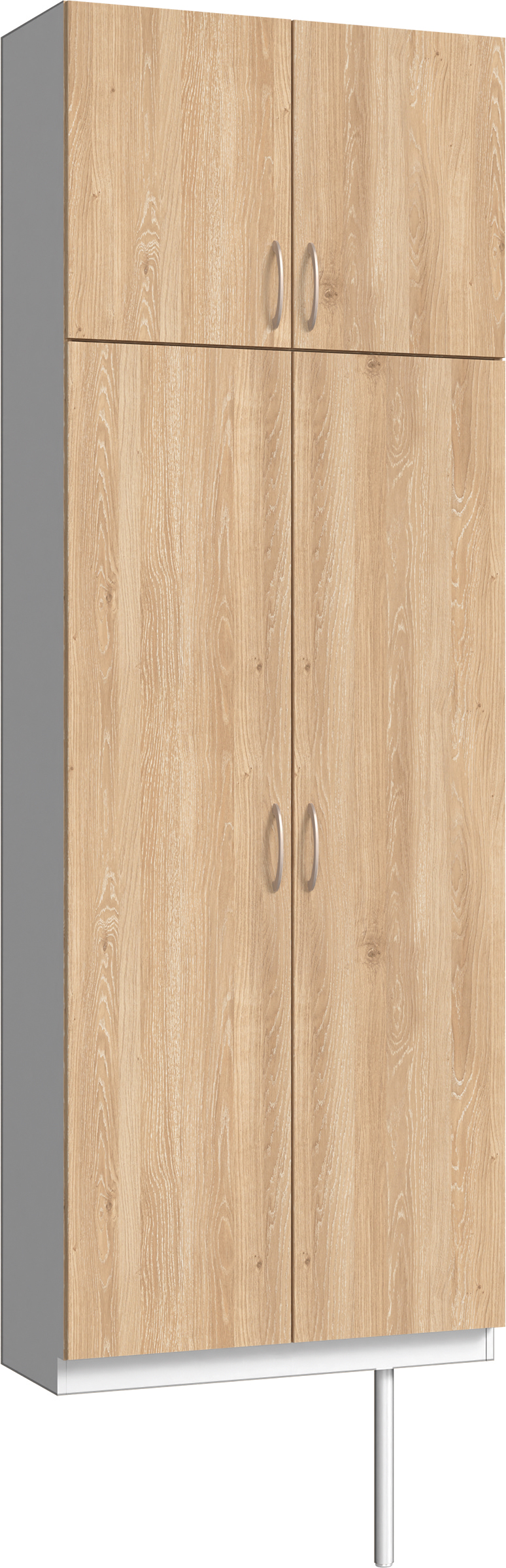 玄関収納　イエリア　開き戸ユニット　フラット　Ｓ２４　トールＰＬＡＮ　シューズ収納　パネル扉　８００幅　〈ミルキーオーカー柄〉　ハンドルラウンド型〈Ｔシルバー色〉