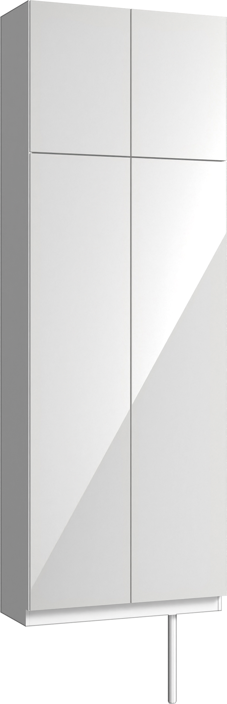 玄関収納　イエリア　開き戸ユニット　フラット　Ｓ２４　トールＰＬＡＮ　シューズ収納　パネル扉　８００幅　〈ルミホワイト柄〉　ハンドルレス