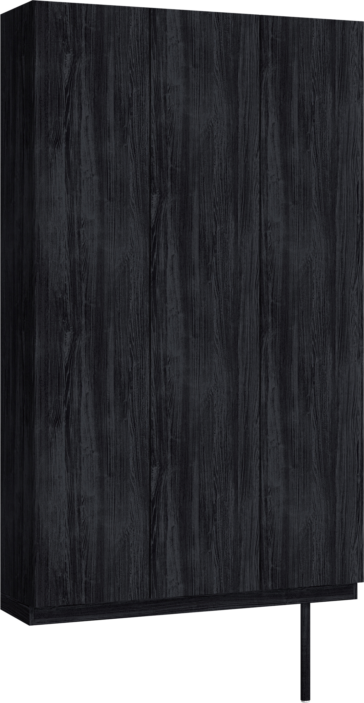 玄関収納　イエリア　開き戸ユニット　フラット縦木目　Ｓ９６　トールＰＬＡＮ　シューズ収納　ウッド扉　１２００幅　〈モスブラック柄〉　ハンドルレス