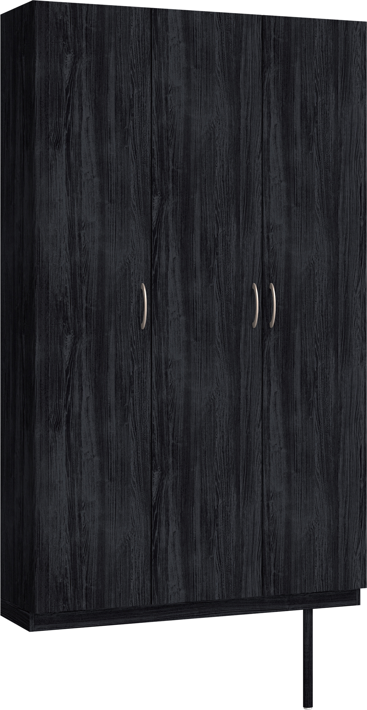 玄関収納　イエリア　開き戸ユニット　フラット縦木目　Ｓ９６　トールＰＬＡＮ　シューズ収納　ウッド扉　１２００幅　〈モスブラック柄〉　ハンドルラウンド型〈Ｔシルバー色〉