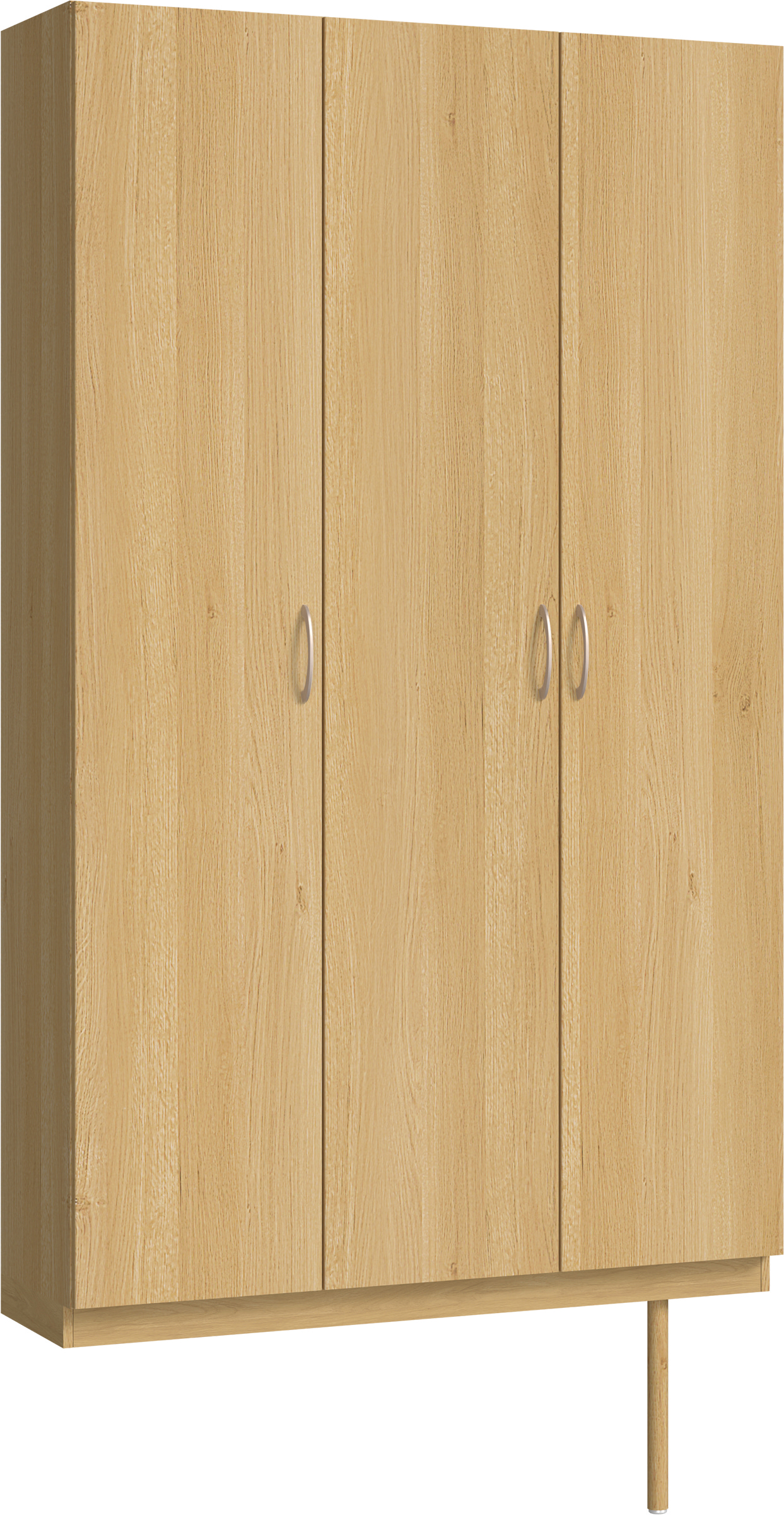 玄関収納　イエリア　開き戸ユニット　フラット縦木目　Ｓ９６　トールＰＬＡＮ　シューズ収納　ウッド扉　１２００幅　〈ライトオーカー柄〉　ハンドルラウンド型〈Ｔシルバー色〉