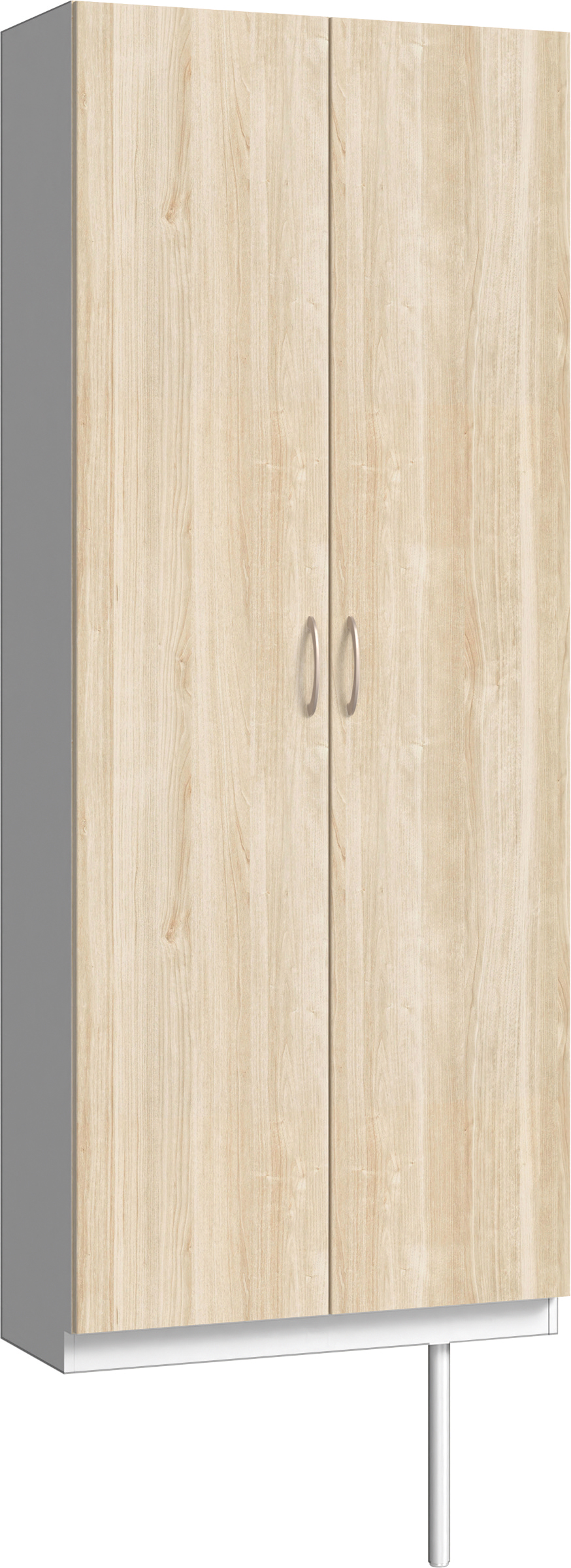 玄関収納　イエリア　開き戸ユニット　フラット　Ｓ２７　トールＰＬＡＮ　シューズ収納　パネル扉　８００幅　〈コットンベージュ柄〉　ハンドルラウンド型〈Ｔシルバー色〉