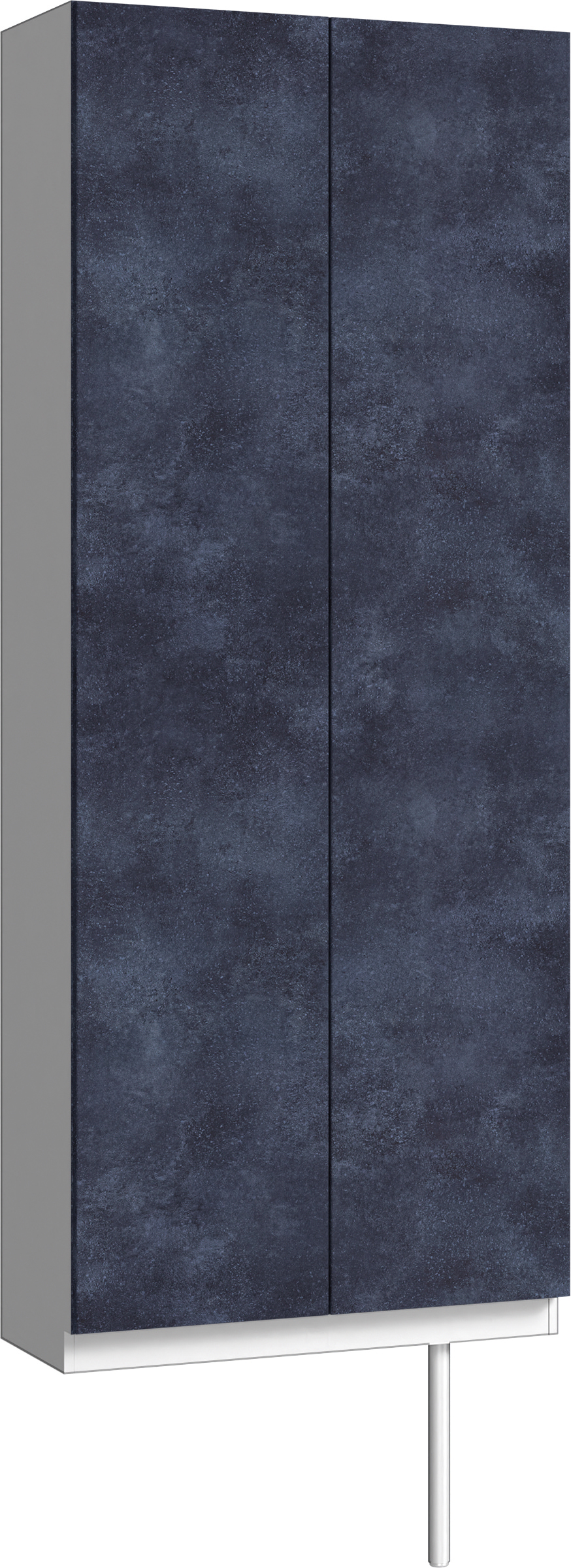 玄関収納　イエリア　開き戸ユニット　フラット　Ｓ２７　トールＰＬＡＮ　シューズ収納　パネル扉　８００幅　〈コバルトブルー柄〉　ハンドルレス