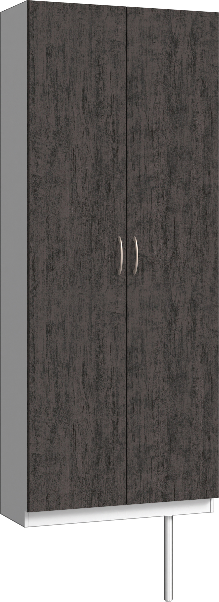 玄関収納　イエリア　開き戸ユニット　フラット　Ｓ２７　トールＰＬＡＮ　シューズ収納　パネル扉　８００幅　〈ドライブラック柄〉　ハンドルラウンド型〈Ｔシルバー色〉