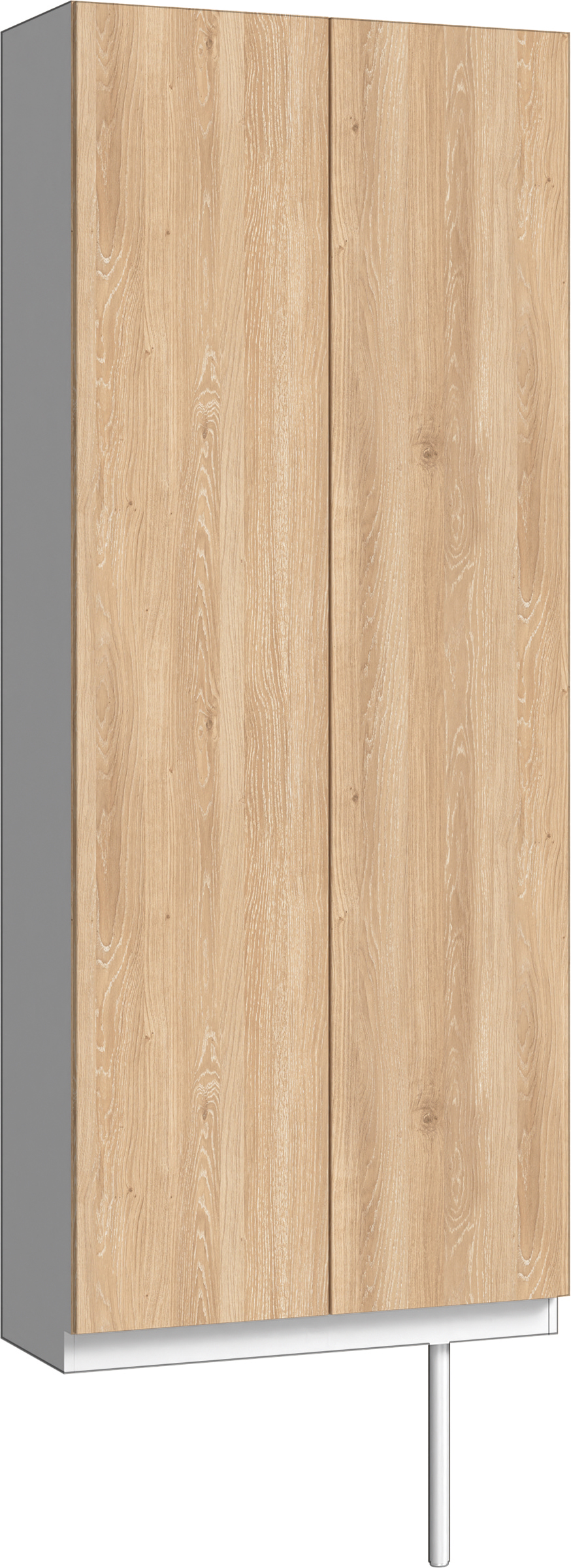 玄関収納　イエリア　開き戸ユニット　フラット　Ｓ２７　トールＰＬＡＮ　シューズ収納　パネル扉　８００幅　〈ミルキーオーカー柄〉　ハンドルレス