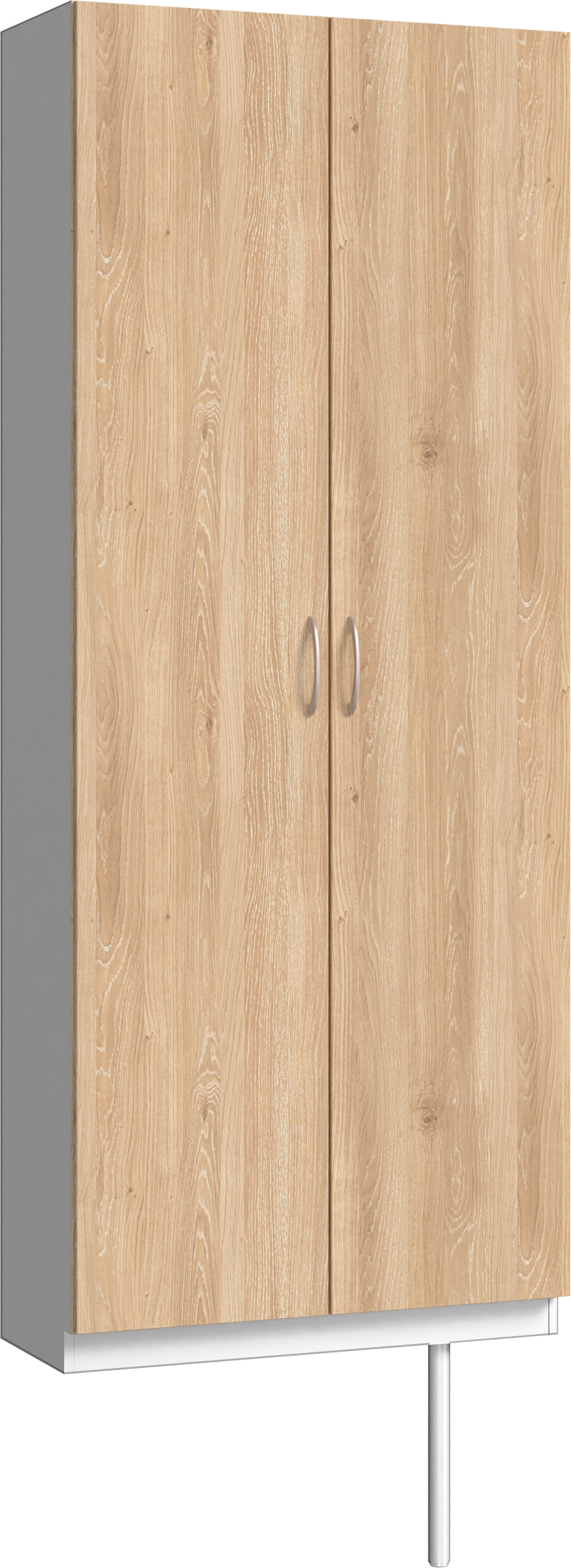 玄関収納　イエリア　開き戸ユニット　フラット　Ｓ２７　トールＰＬＡＮ　シューズ収納　パネル扉　８００幅　〈ミルキーオーカー柄〉　ハンドルラウンド型〈Ｔシルバー色〉