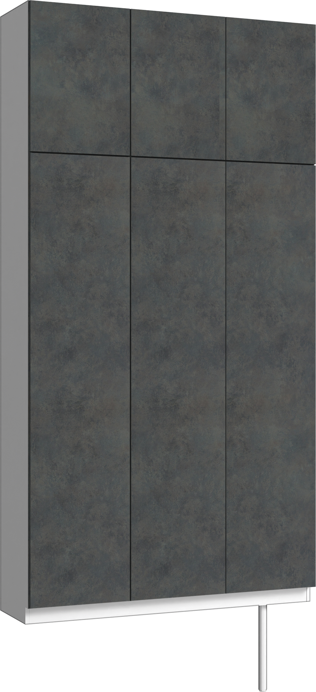 玄関収納　イエリア　開き戸ユニット　フラット　Ｓ３０　トールＰＬＡＮ　シューズ収納　パネル扉　１２００幅　〈アイアンブラック柄〉　ハンドルレス