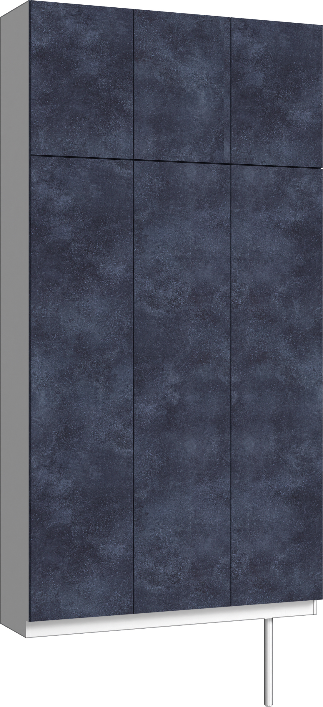 玄関収納　イエリア　開き戸ユニット　フラット　Ｓ３０　トールＰＬＡＮ　シューズ収納　パネル扉　１２００幅　〈コバルトブルー柄〉　ハンドルレス