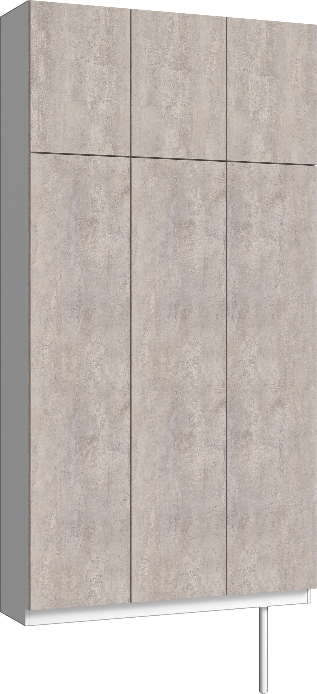 玄関収納　イエリア　開き戸ユニット　フラット　Ｓ３０　トールＰＬＡＮ　シューズ収納　パネル扉　１２００幅　〈コンクリートグレー柄〉　ハンドルレス