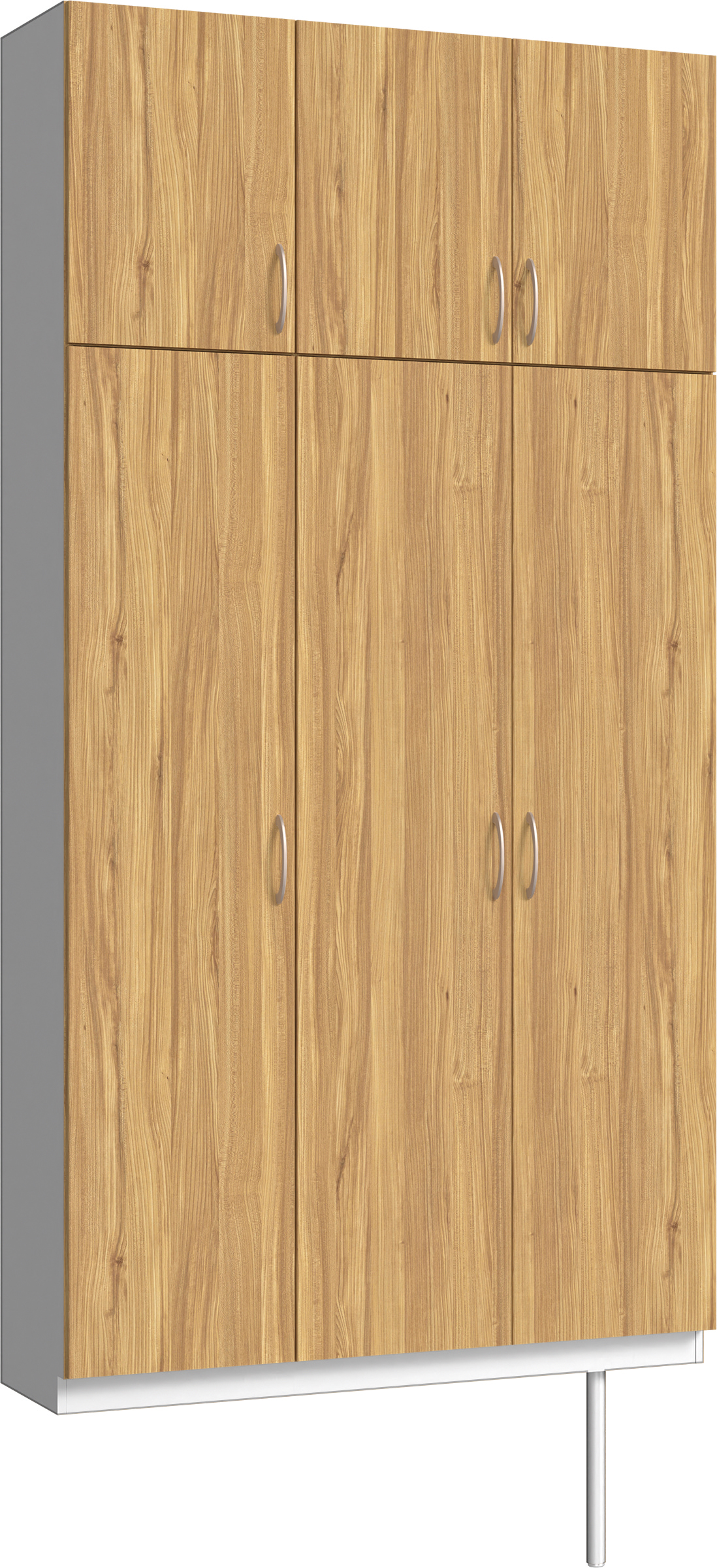 玄関収納　イエリア　開き戸ユニット　フラット　Ｓ３０　トールＰＬＡＮ　シューズ収納　パネル扉　１２００幅　〈シナモンブラウン柄〉　ハンドルラウンド型〈Ｔシルバー色〉