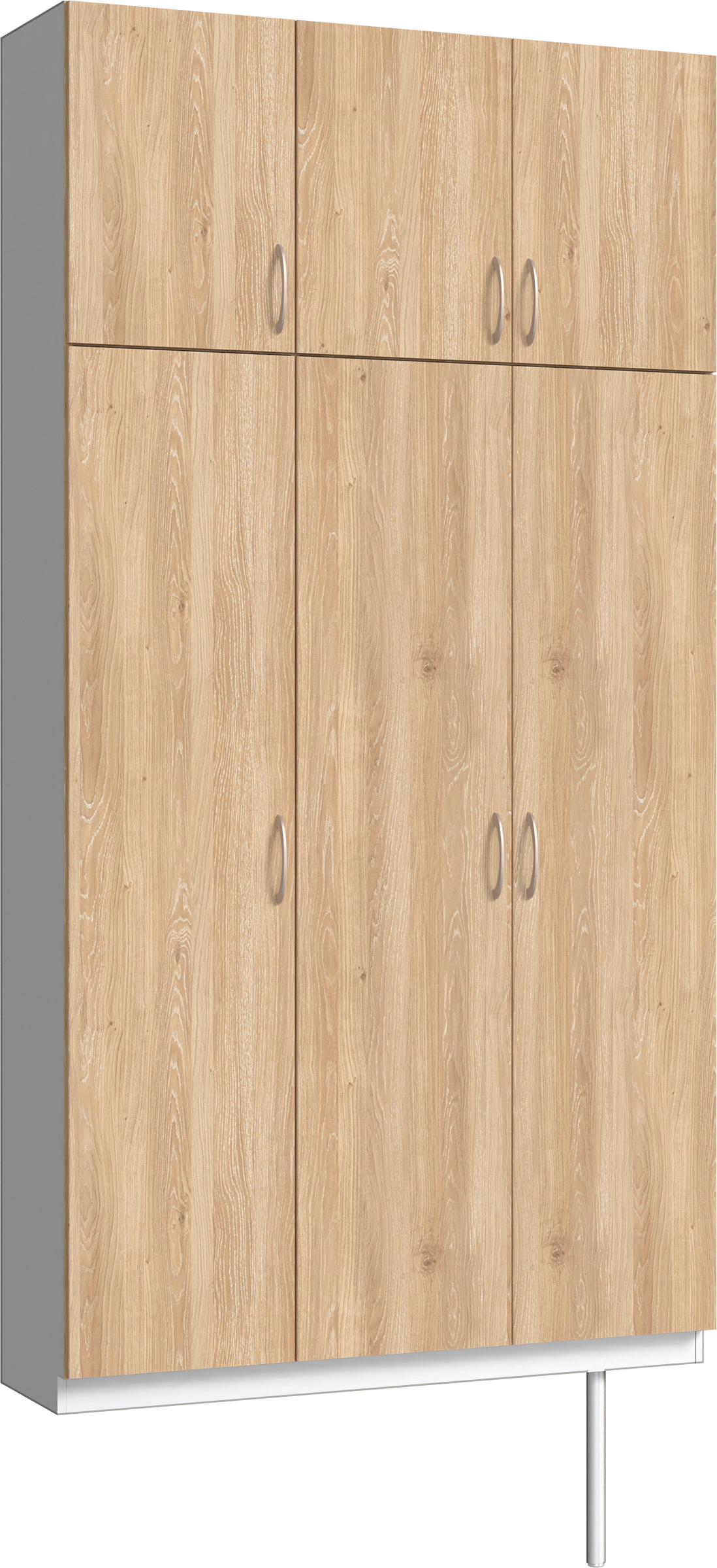 玄関収納　イエリア　開き戸ユニット　フラット　Ｓ３０　トールＰＬＡＮ　シューズ収納　パネル扉　１２００幅　〈ミルキーオーカー柄〉　ハンドルラウンド型〈Ｔシルバー色〉